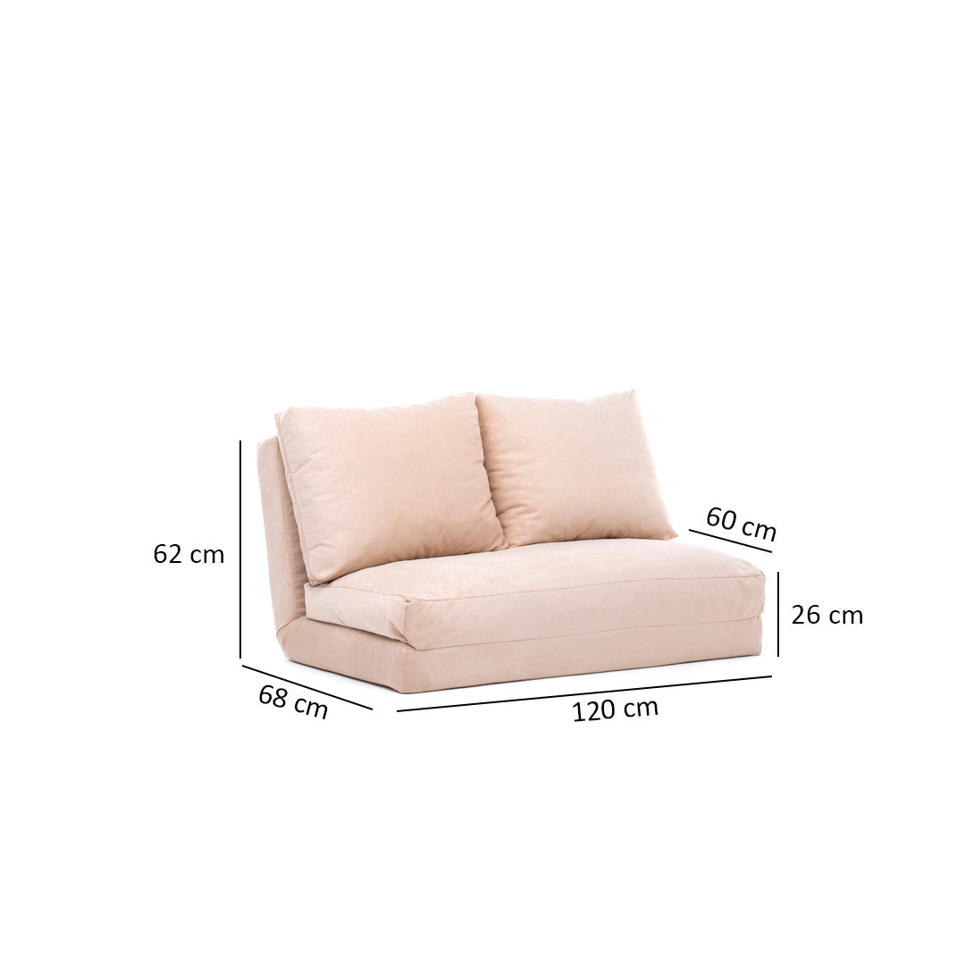 Taida - Cream in Sahne präsentiert im Onlineshop von KAQTU Design AG. Bettsofa ist von Atelier Del Sofa
