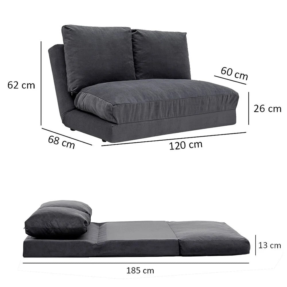 Taida - Grey in Grau präsentiert im Onlineshop von KAQTU Design AG. Bettsofa ist von Atelier Del Sofa