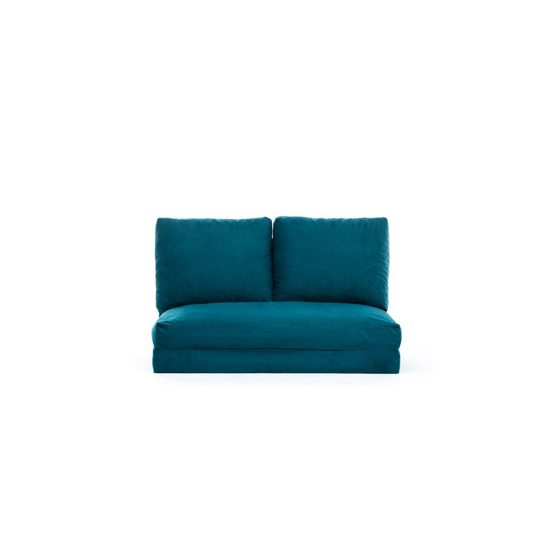 Taida - Petrol Green in Petrolgrün präsentiert im Onlineshop von KAQTU Design AG. Bettsofa ist von Atelier Del Sofa