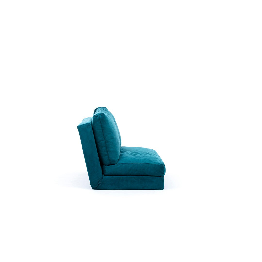 Taida - Petrol Green in Petrolgrün präsentiert im Onlineshop von KAQTU Design AG. Bettsofa ist von Atelier Del Sofa
