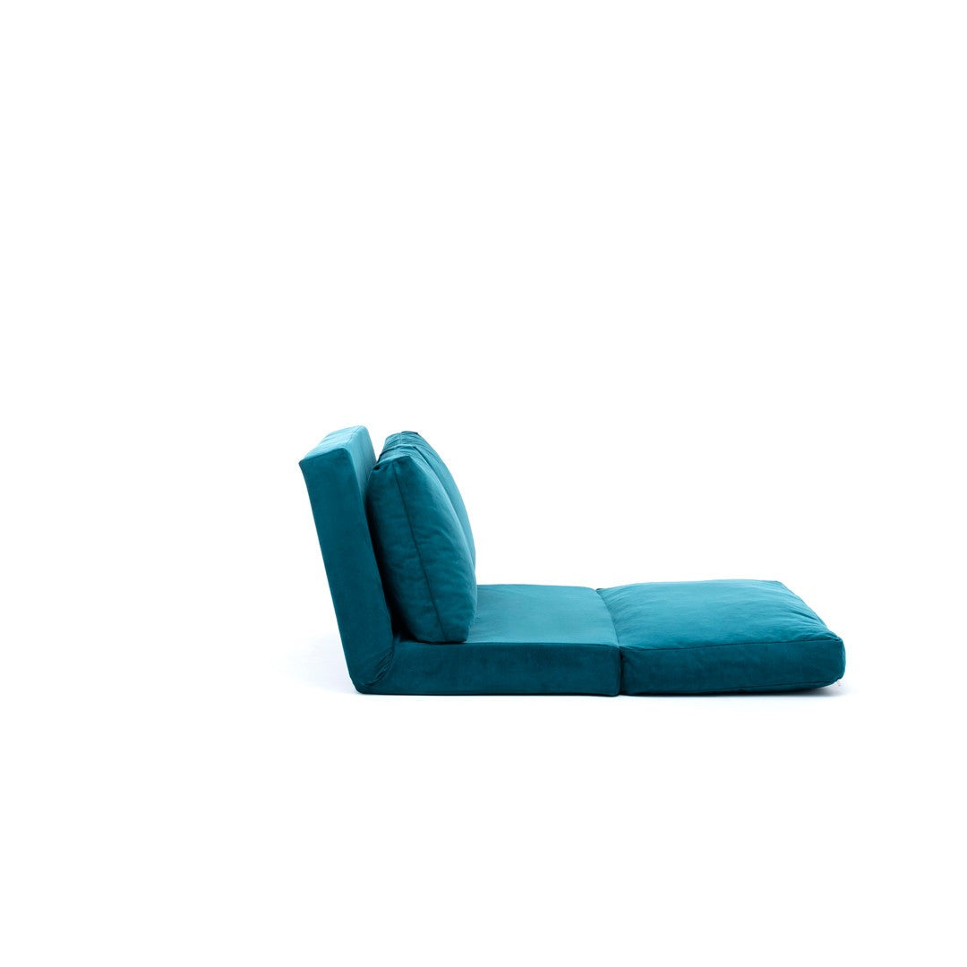 Taida - Petrol Green in Petrolgrün präsentiert im Onlineshop von KAQTU Design AG. Bettsofa ist von Atelier Del Sofa