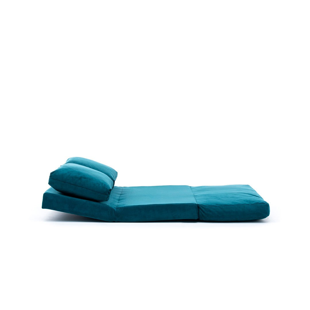 Taida - Petrol Green in Petrolgrün präsentiert im Onlineshop von KAQTU Design AG. Bettsofa ist von Atelier Del Sofa