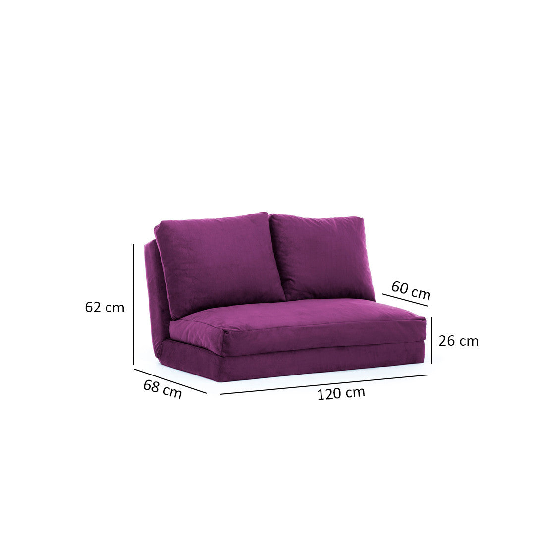 Taida - Purple in Lila präsentiert im Onlineshop von KAQTU Design AG. Bettsofa ist von Atelier Del Sofa