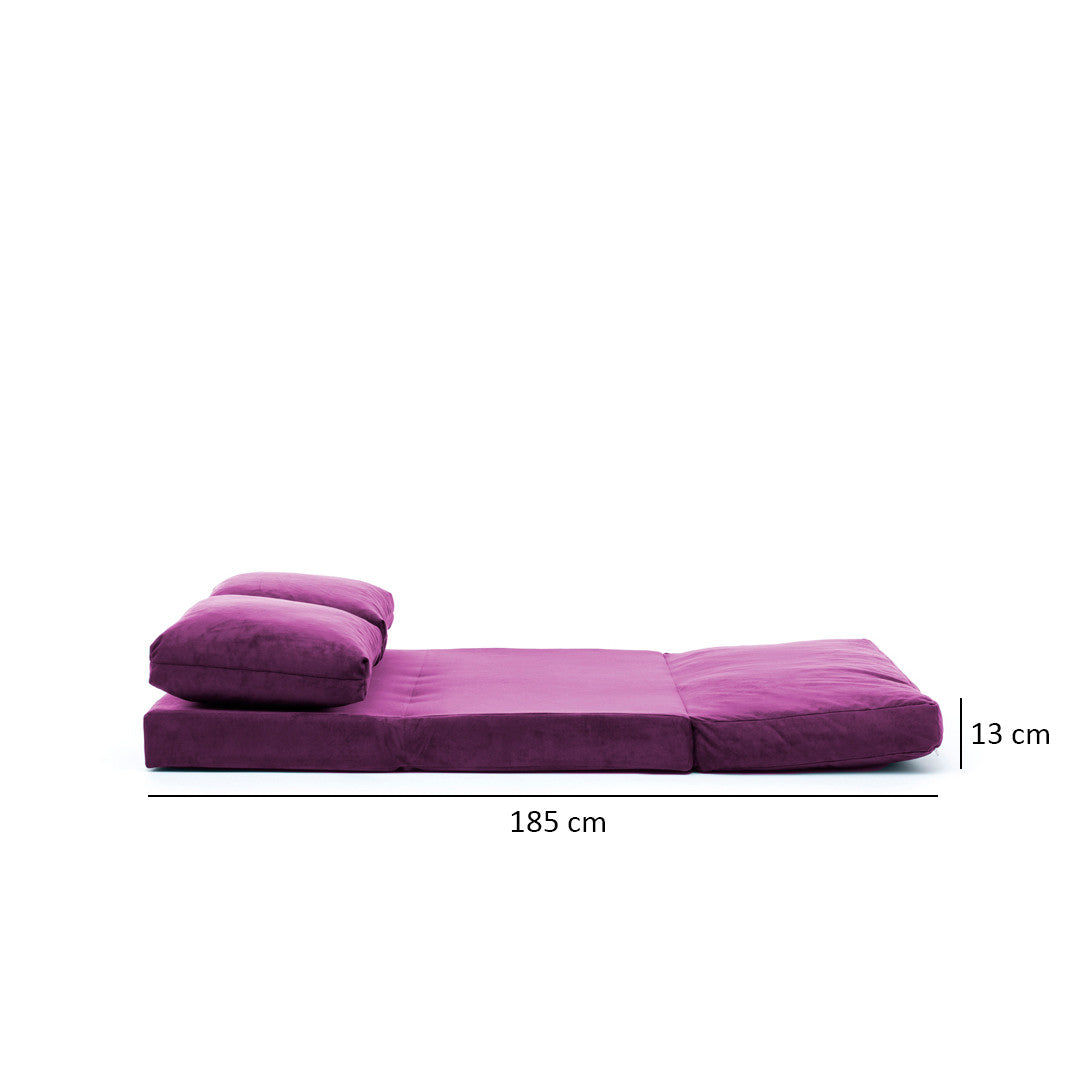 Taida - Purple in Lila präsentiert im Onlineshop von KAQTU Design AG. Bettsofa ist von Atelier Del Sofa