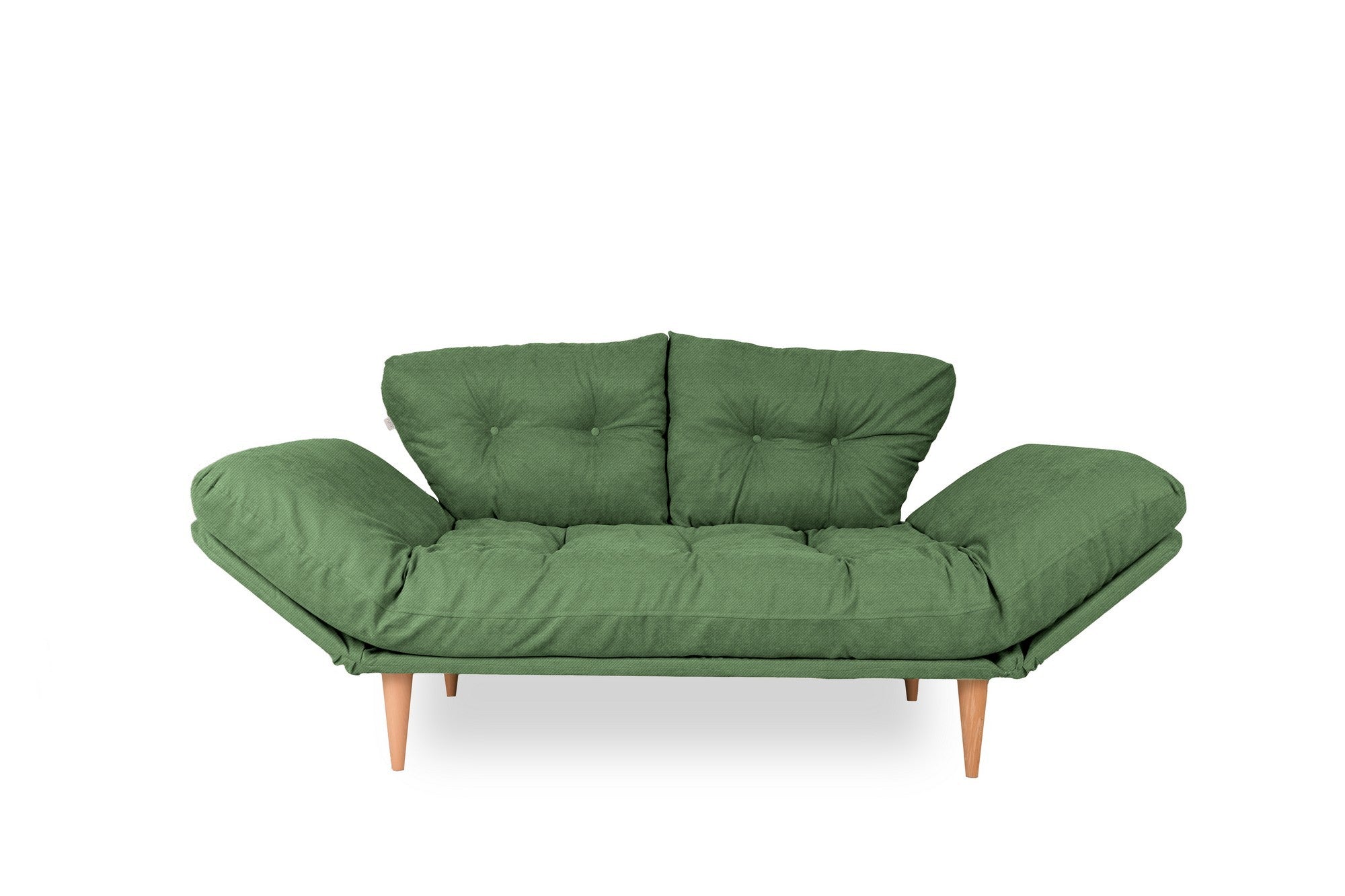 Nina Daybed - Green GR106 in Grün präsentiert im Onlineshop von KAQTU Design AG. Bettsofa ist von Atelier Del Sofa