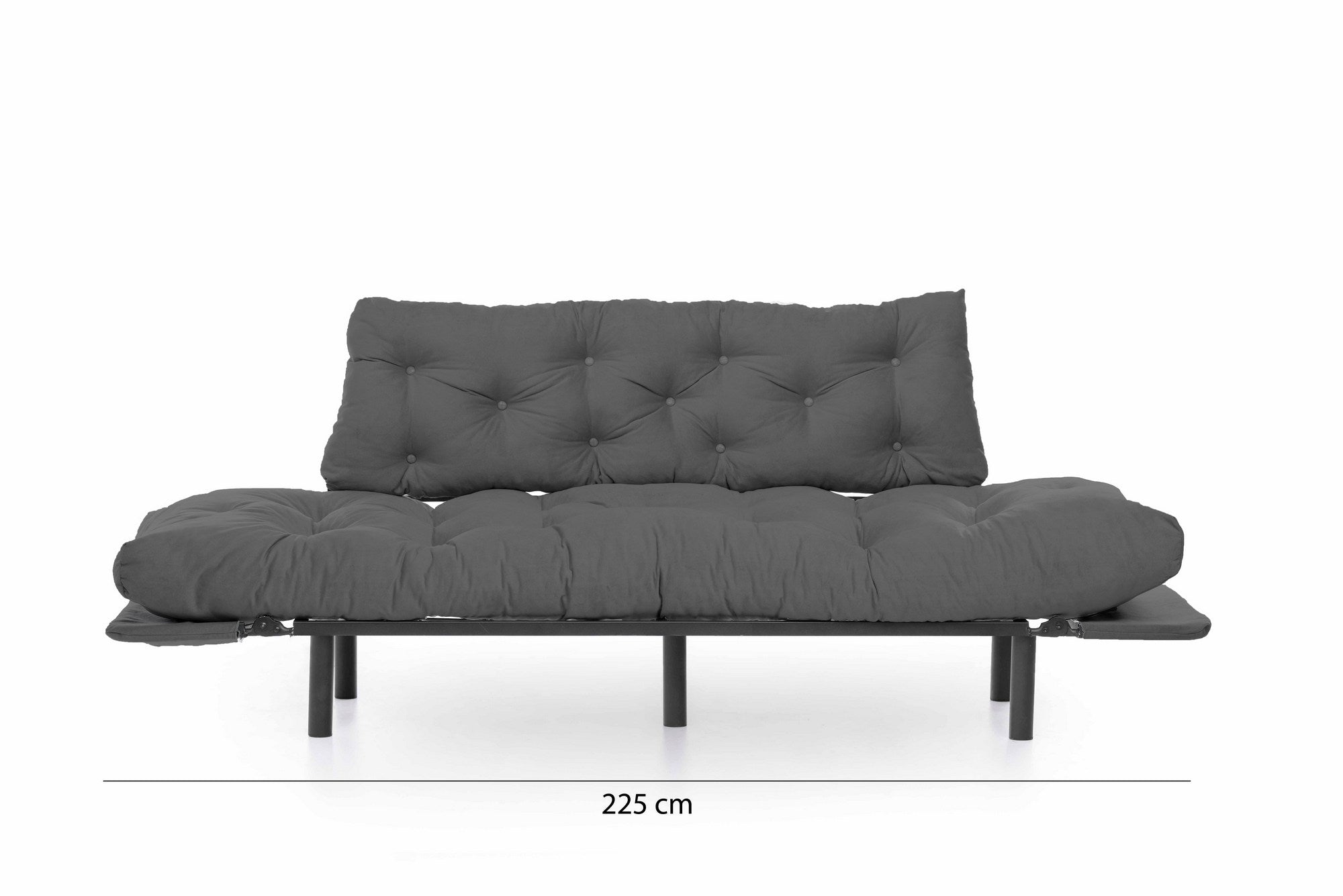 Nitta Triple - Grey in Grau präsentiert im Onlineshop von KAQTU Design AG. Bettsofa ist von Atelier Del Sofa