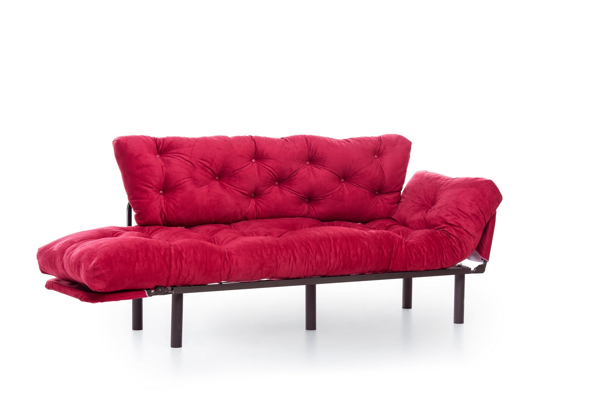 Nitta Triple - Maroon in Maroons präsentiert im Onlineshop von KAQTU Design AG. Bettsofa ist von Atelier Del Sofa