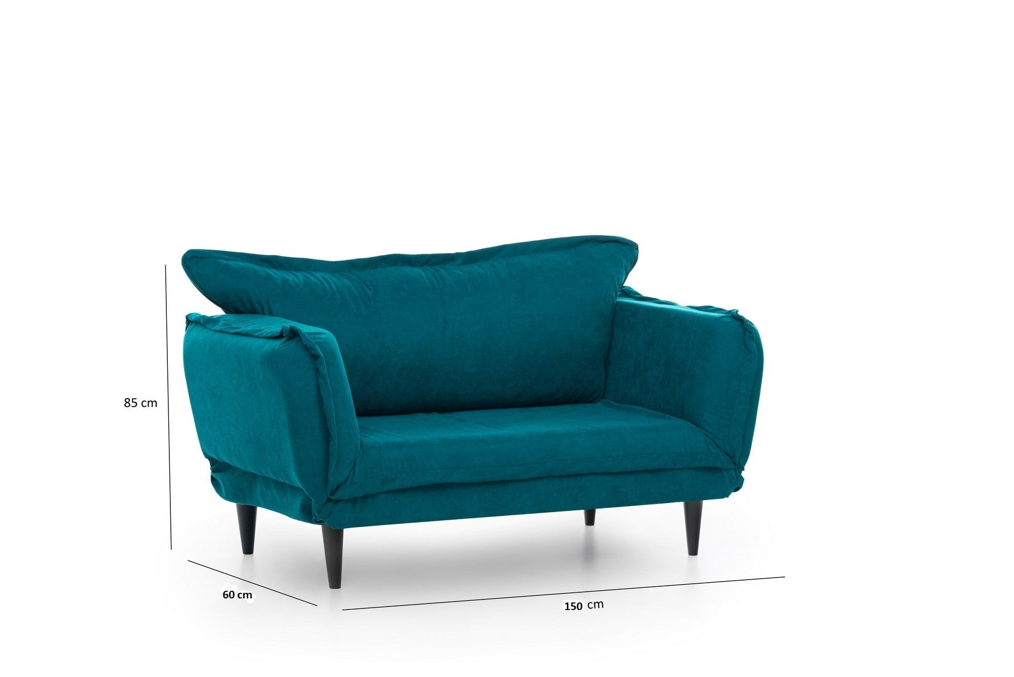 Vino Daybed - Petrol Green GR124\01 in Petrolgrün präsentiert im Onlineshop von KAQTU Design AG. Bettsofa ist von Atelier Del Sofa