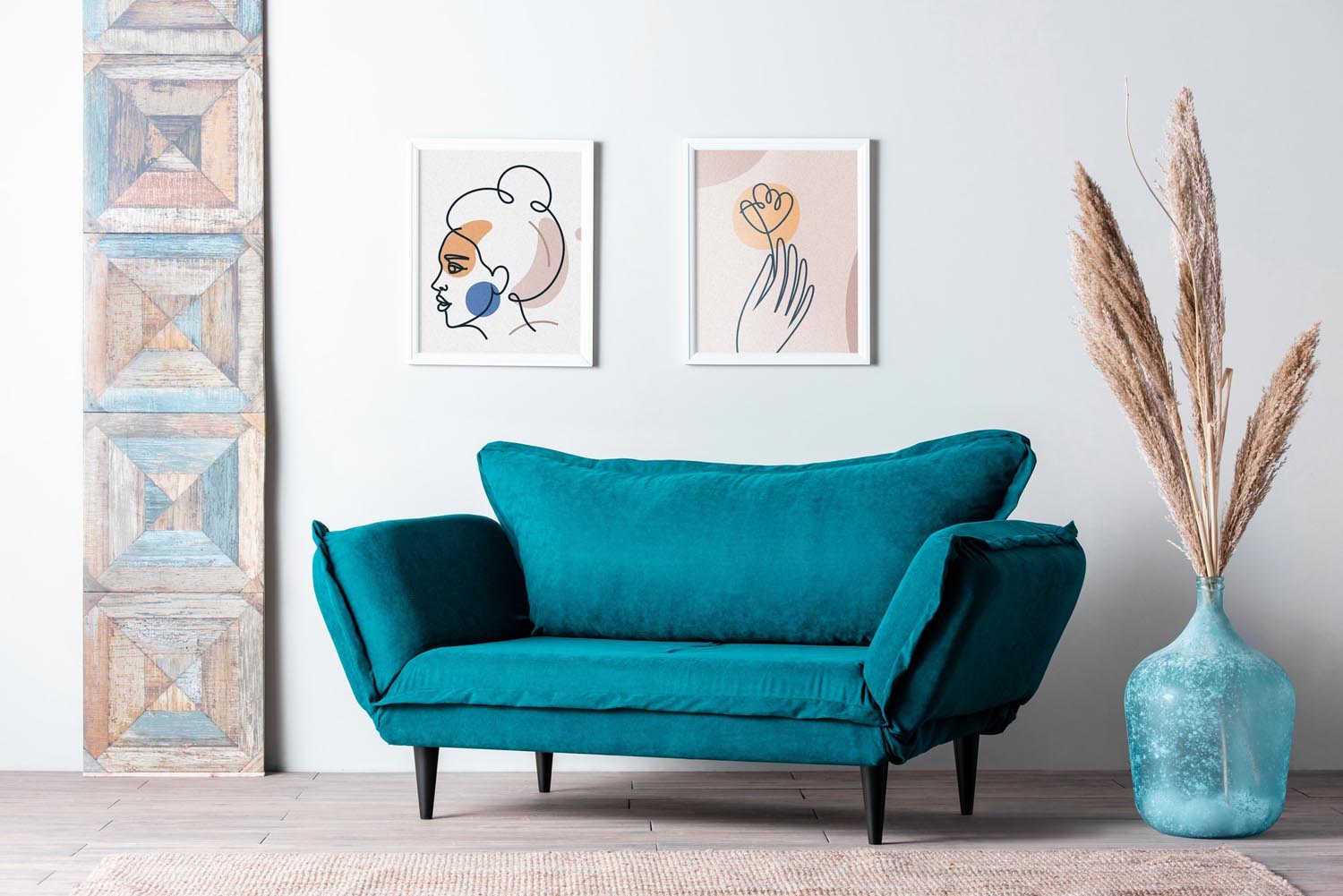 Vino Daybed - Petrol Green GR124\01 in Petrolgrün präsentiert im Onlineshop von KAQTU Design AG. Bettsofa ist von Atelier Del Sofa