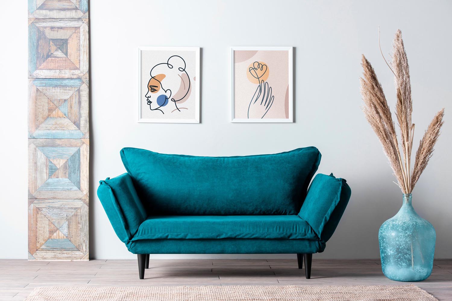 Vino Daybed - Petrol Green GR124\01 in Petrolgrün präsentiert im Onlineshop von KAQTU Design AG. Bettsofa ist von Atelier Del Sofa