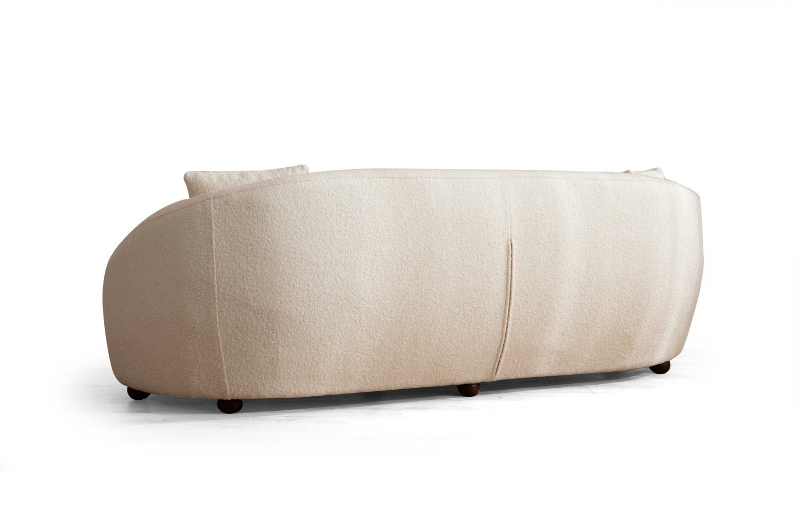 Napoli Cream Bouclette in Sahne präsentiert im Onlineshop von KAQTU Design AG. 3er Sofa ist von Atelier Del Sofa