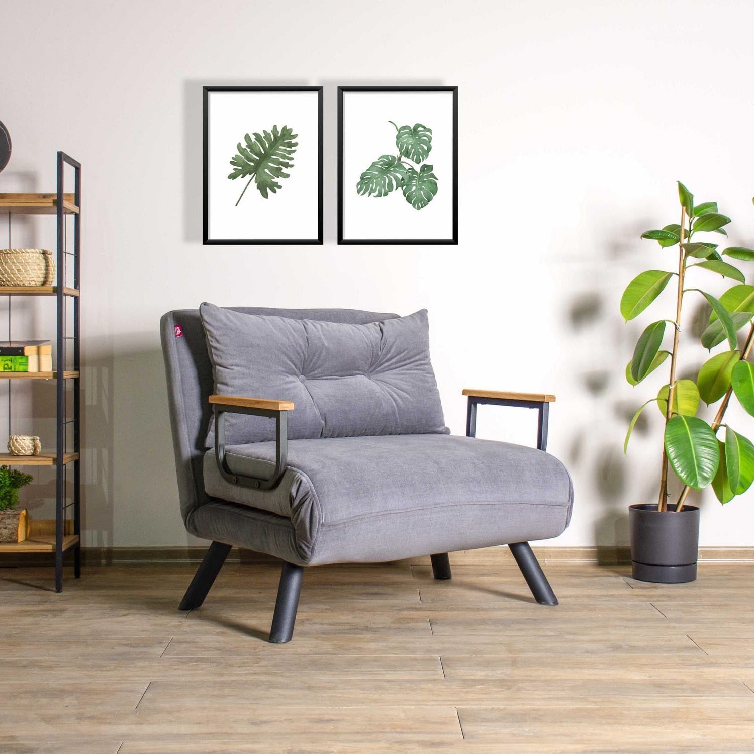 Sando Single - Grey in Grau präsentiert im Onlineshop von KAQTU Design AG. Bettsofa ist von Atelier Del Sofa