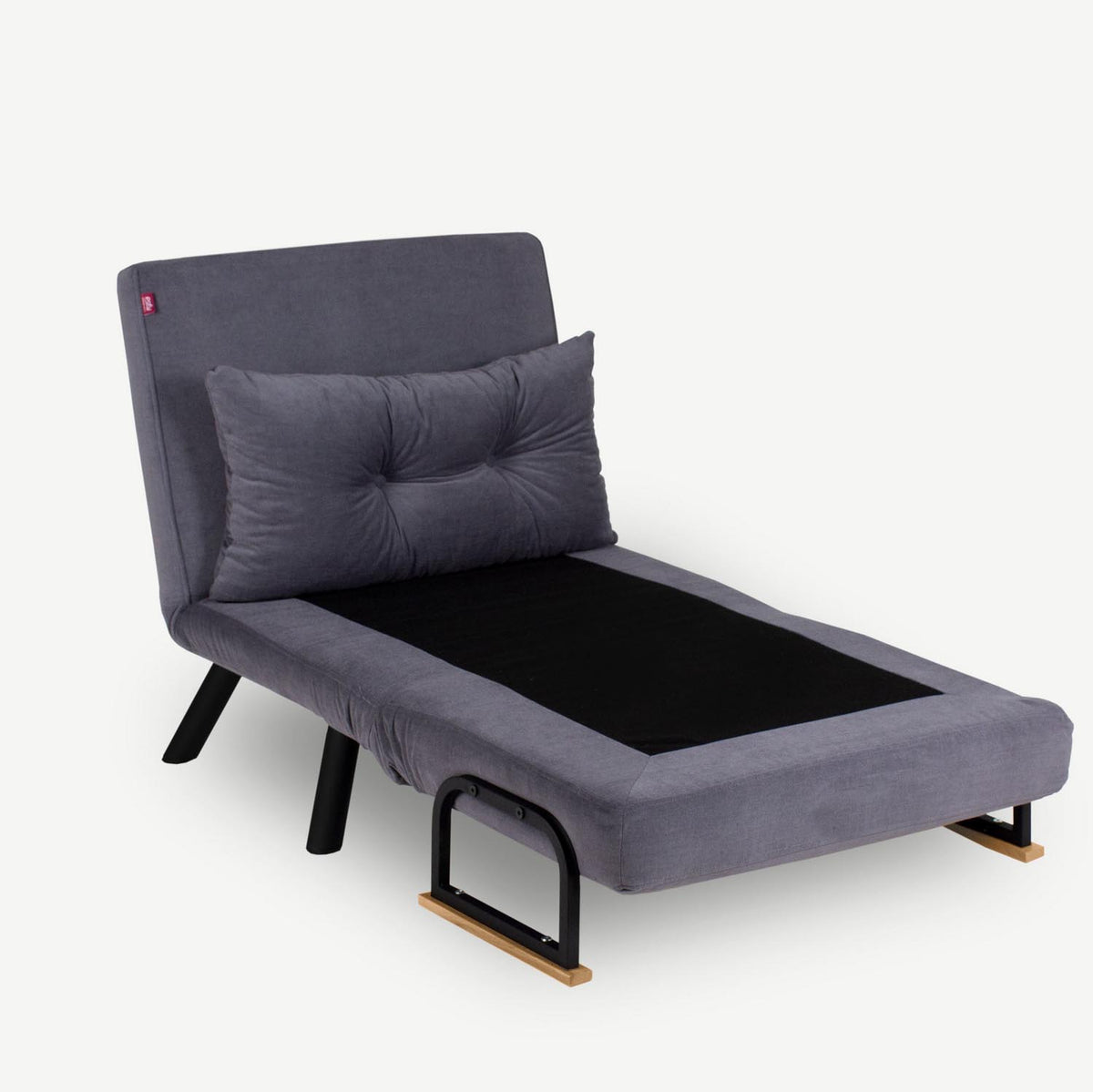 Sando Single Bettsofa - Grau in Grau präsentiert im Onlineshop von KAQTU Design AG. Bettsessel ist von Atelier Del Sofa