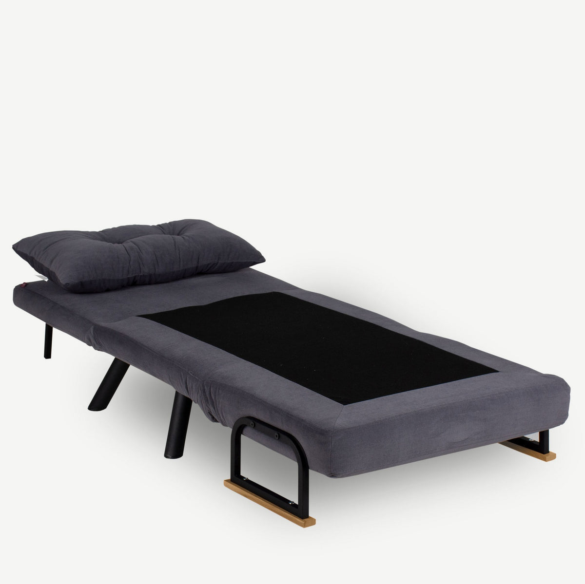 Sando Single Bettsofa - Grau in Grau präsentiert im Onlineshop von KAQTU Design AG. Bettsessel ist von Atelier Del Sofa