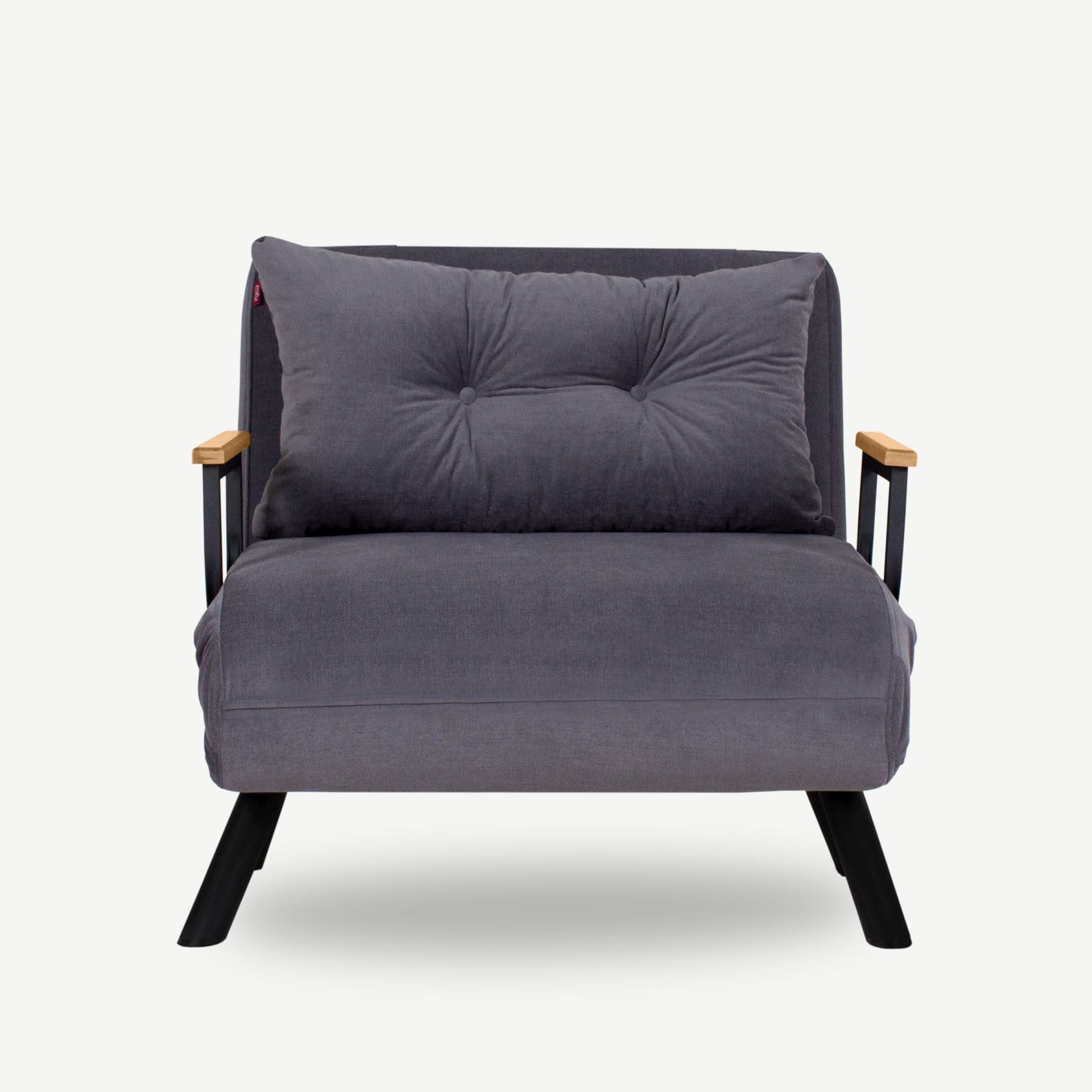 Sando Single - Grey in Grau präsentiert im Onlineshop von KAQTU Design AG. Bettsofa ist von Atelier Del Sofa