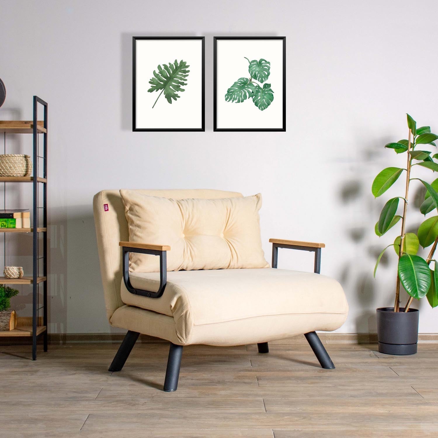 Sando Single - Cream in Sahne präsentiert im Onlineshop von KAQTU Design AG. Bettsofa ist von Atelier Del Sofa