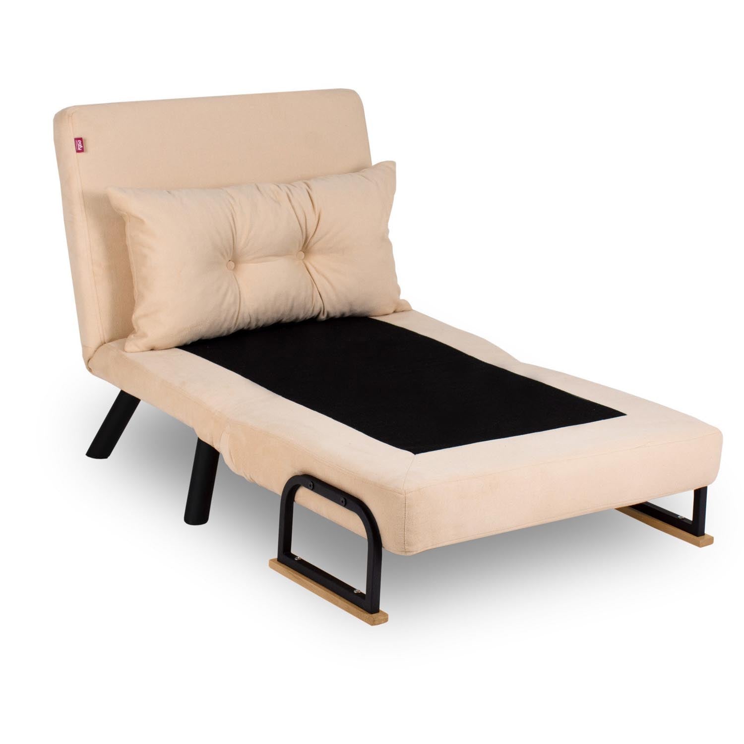 Sando Single - Cream in Sahne präsentiert im Onlineshop von KAQTU Design AG. Bettsofa ist von Atelier Del Sofa