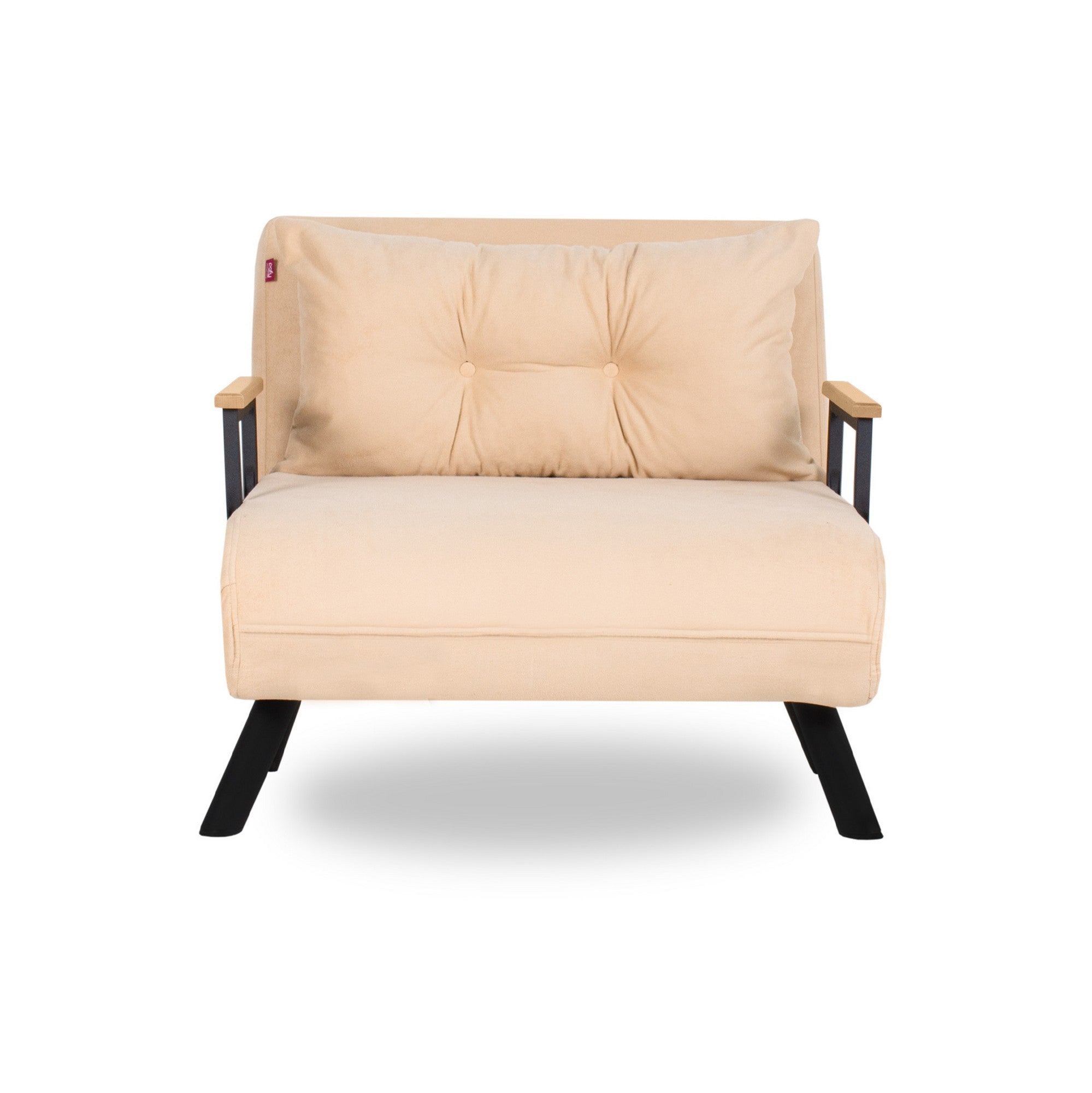 Sando Single - Cream in Sahne präsentiert im Onlineshop von KAQTU Design AG. Bettsofa ist von Atelier Del Sofa