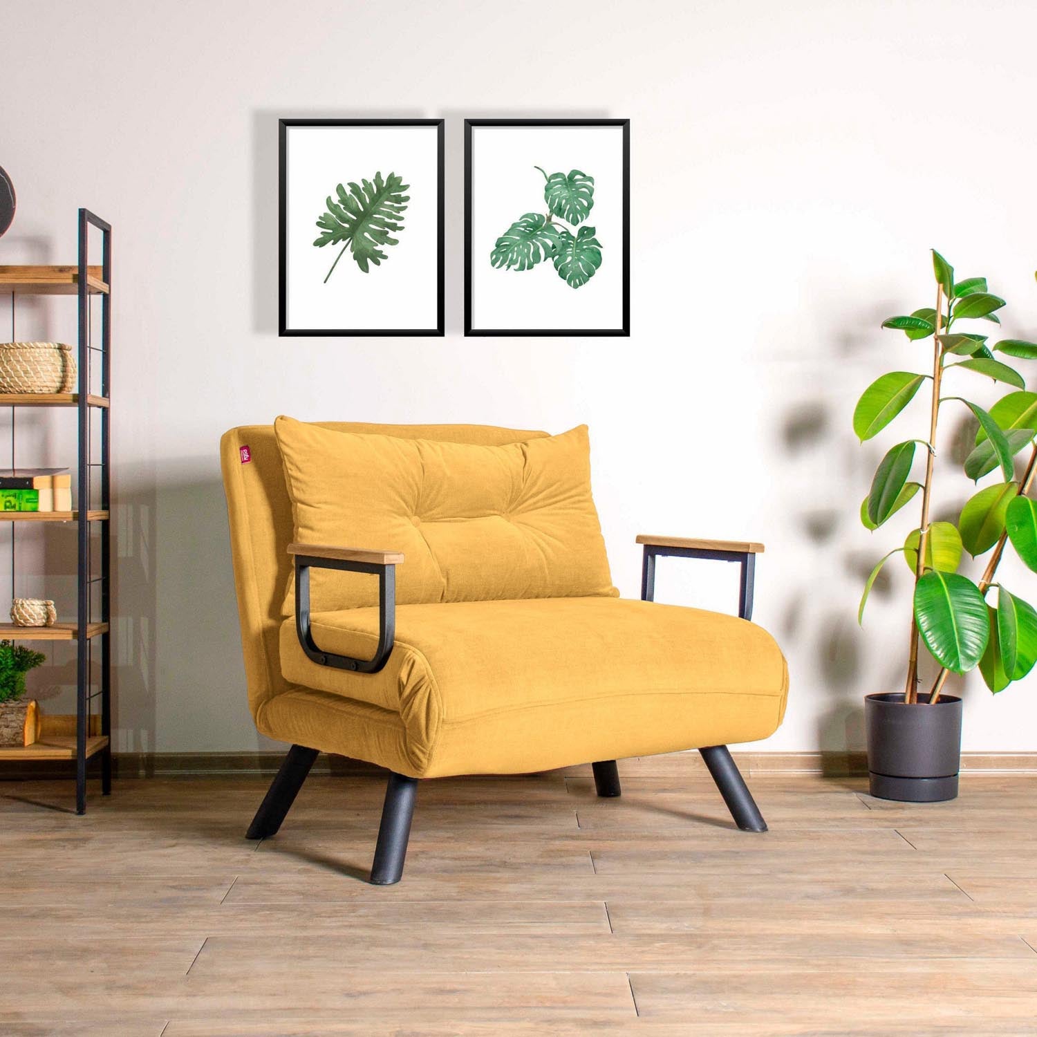 Sando Single - Mustard in Senf präsentiert im Onlineshop von KAQTU Design AG. Bettsofa ist von Atelier Del Sofa