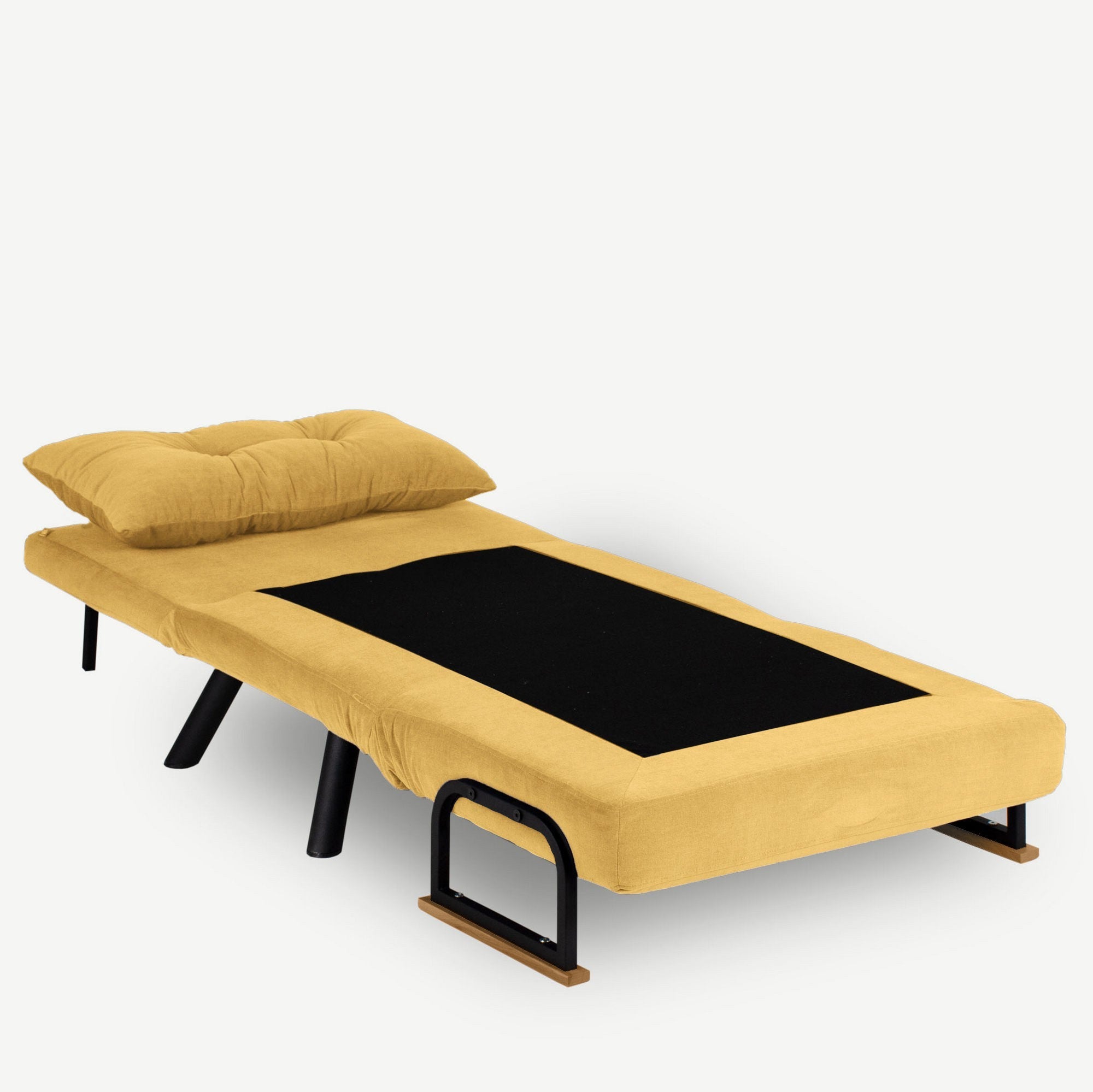 Sando Single - Mustard in Senf präsentiert im Onlineshop von KAQTU Design AG. Bettsofa ist von Atelier Del Sofa