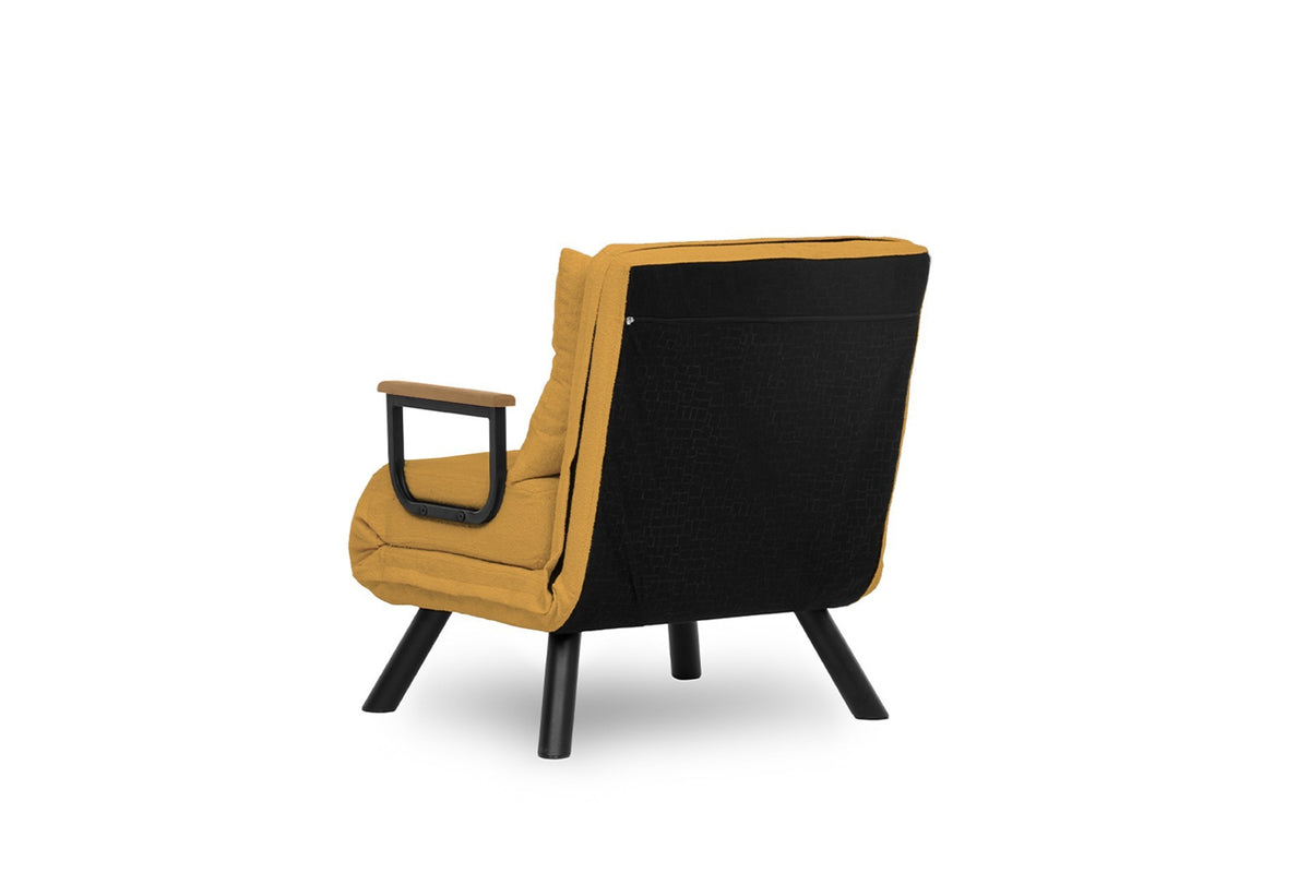 Sando Single Bettsofa - Senf in Senf präsentiert im Onlineshop von KAQTU Design AG. Bettsessel ist von Atelier Del Sofa