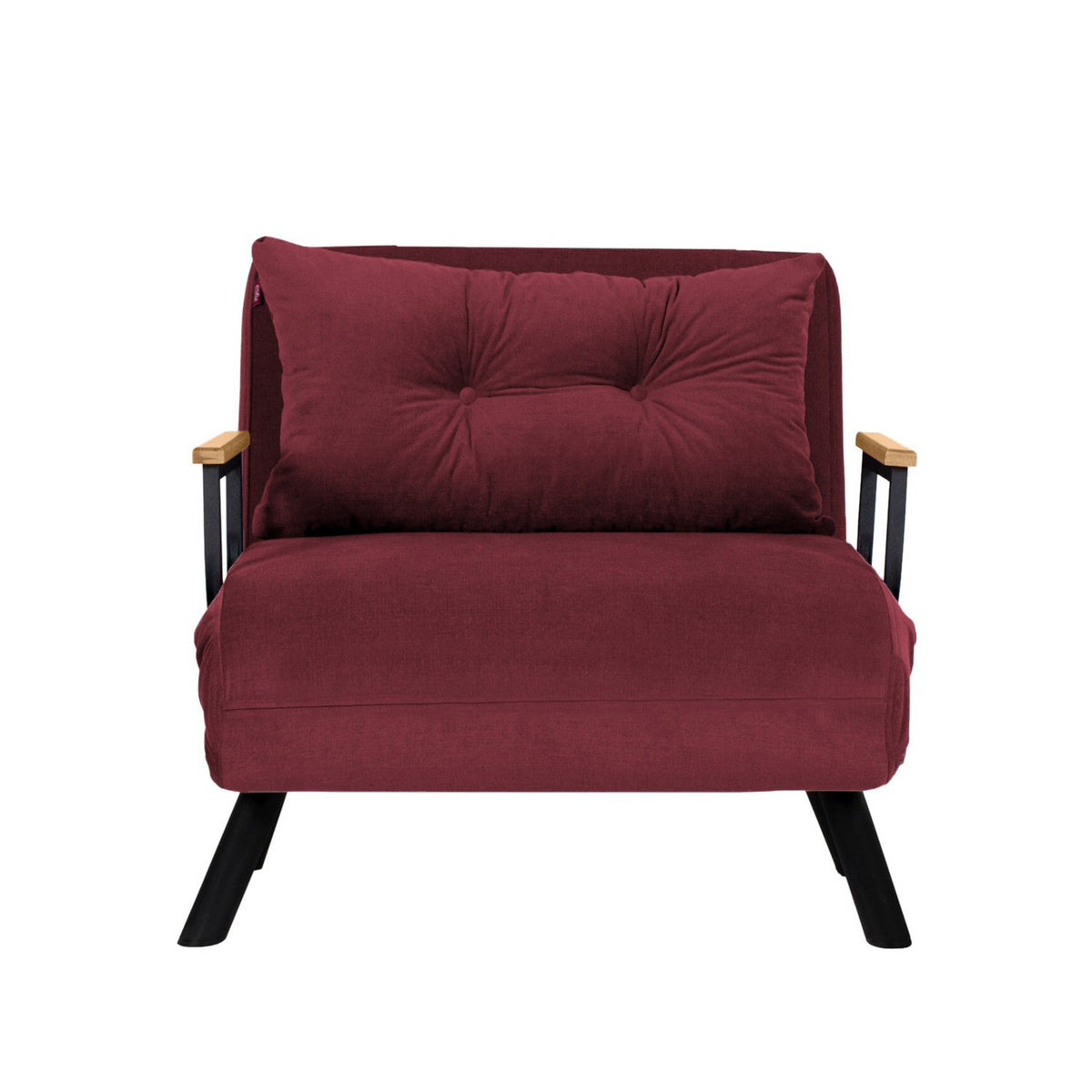Sando Single Bettsofa - Maroons in Maroons präsentiert im Onlineshop von KAQTU Design AG. Bettsessel ist von Atelier Del Sofa