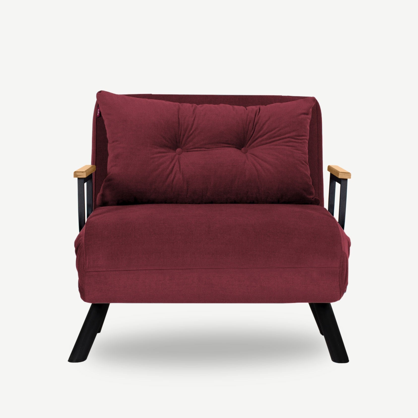 Sando Single - Maroon in Maroons präsentiert im Onlineshop von KAQTU Design AG. Bettsofa ist von Atelier Del Sofa