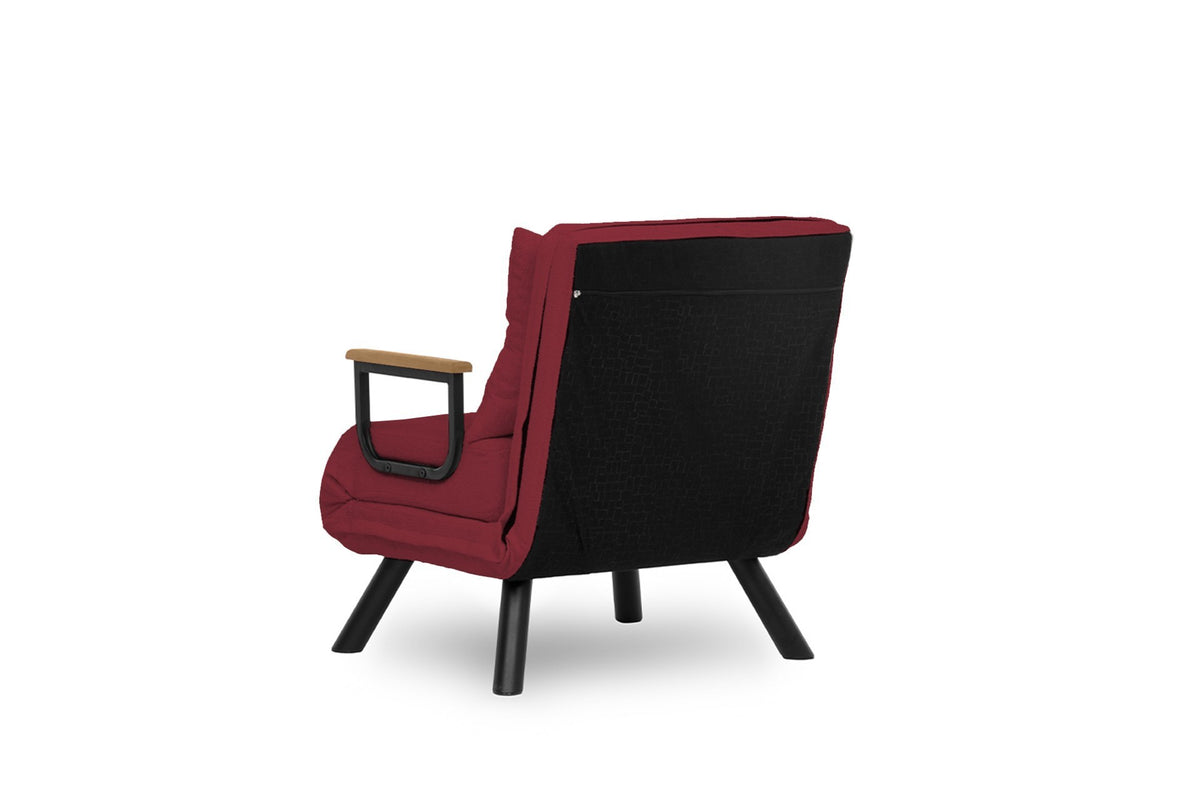Sando Single Bettsofa - Maroons in Maroons präsentiert im Onlineshop von KAQTU Design AG. Bettsessel ist von Atelier Del Sofa