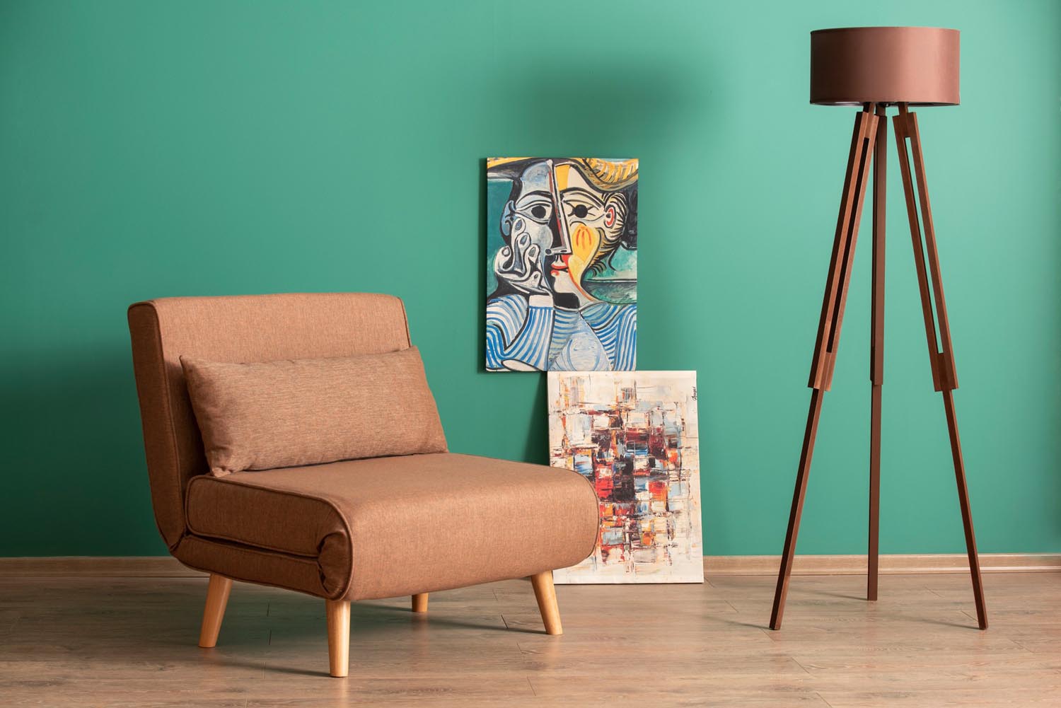 Folde Single - Brown in Braun präsentiert im Onlineshop von KAQTU Design AG. Bettsofa ist von Atelier Del Sofa