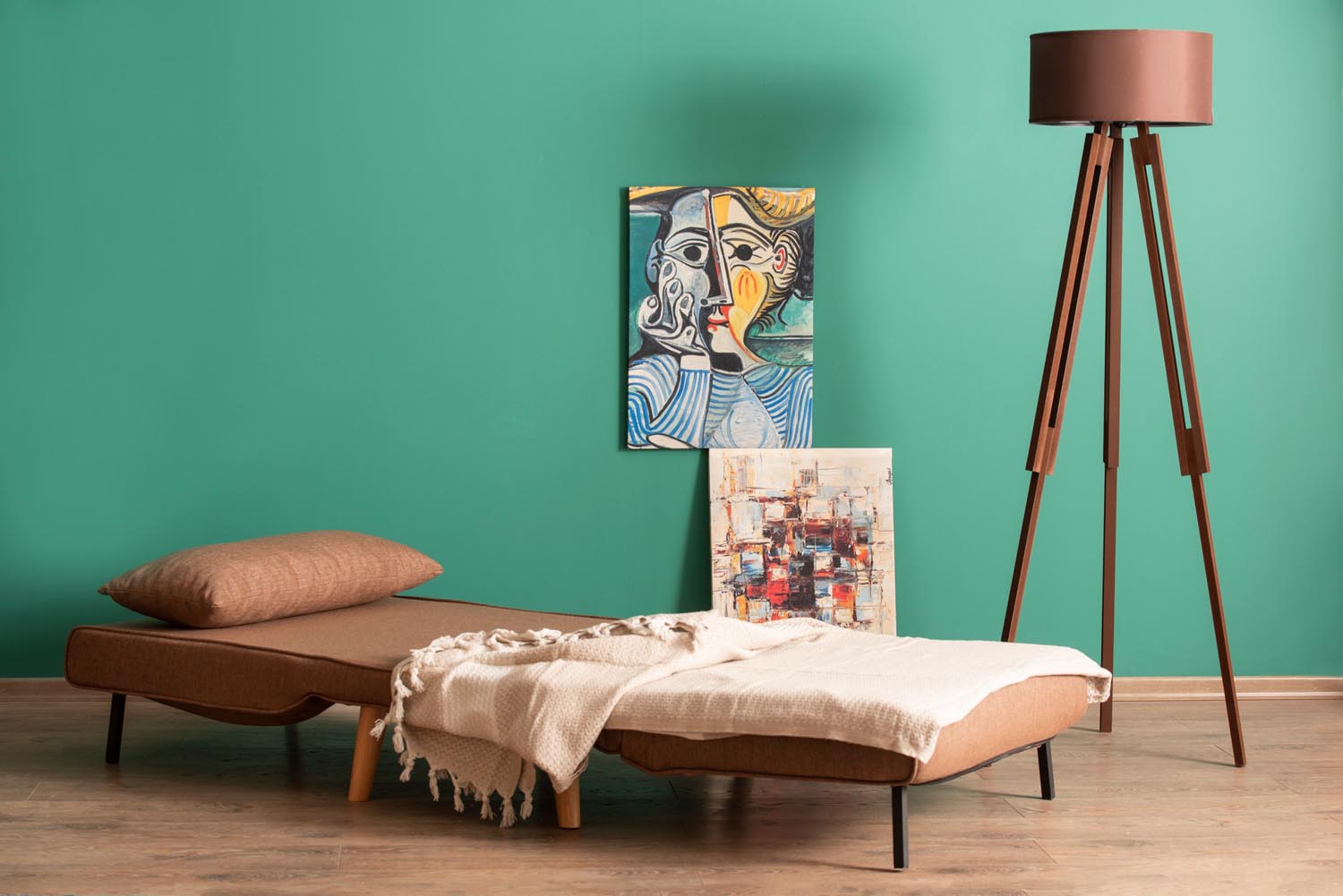 Folde Single - Brown in Braun präsentiert im Onlineshop von KAQTU Design AG. Bettsofa ist von Atelier Del Sofa