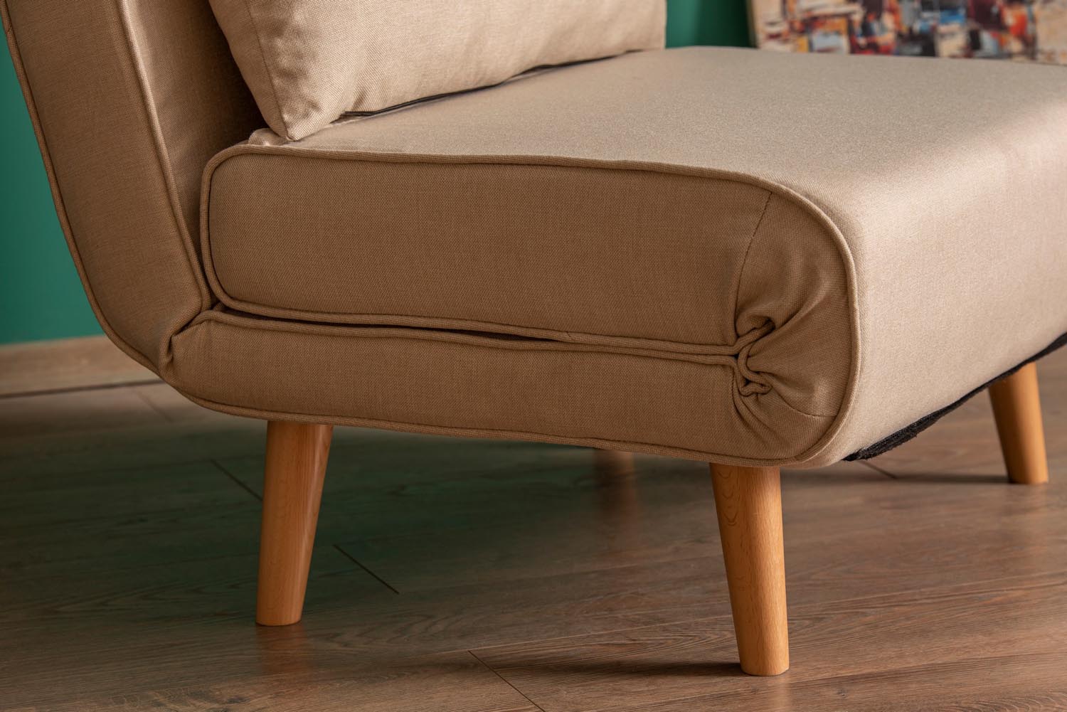 Folde Single - Cream in Sahne präsentiert im Onlineshop von KAQTU Design AG. Bettsofa ist von Atelier Del Sofa