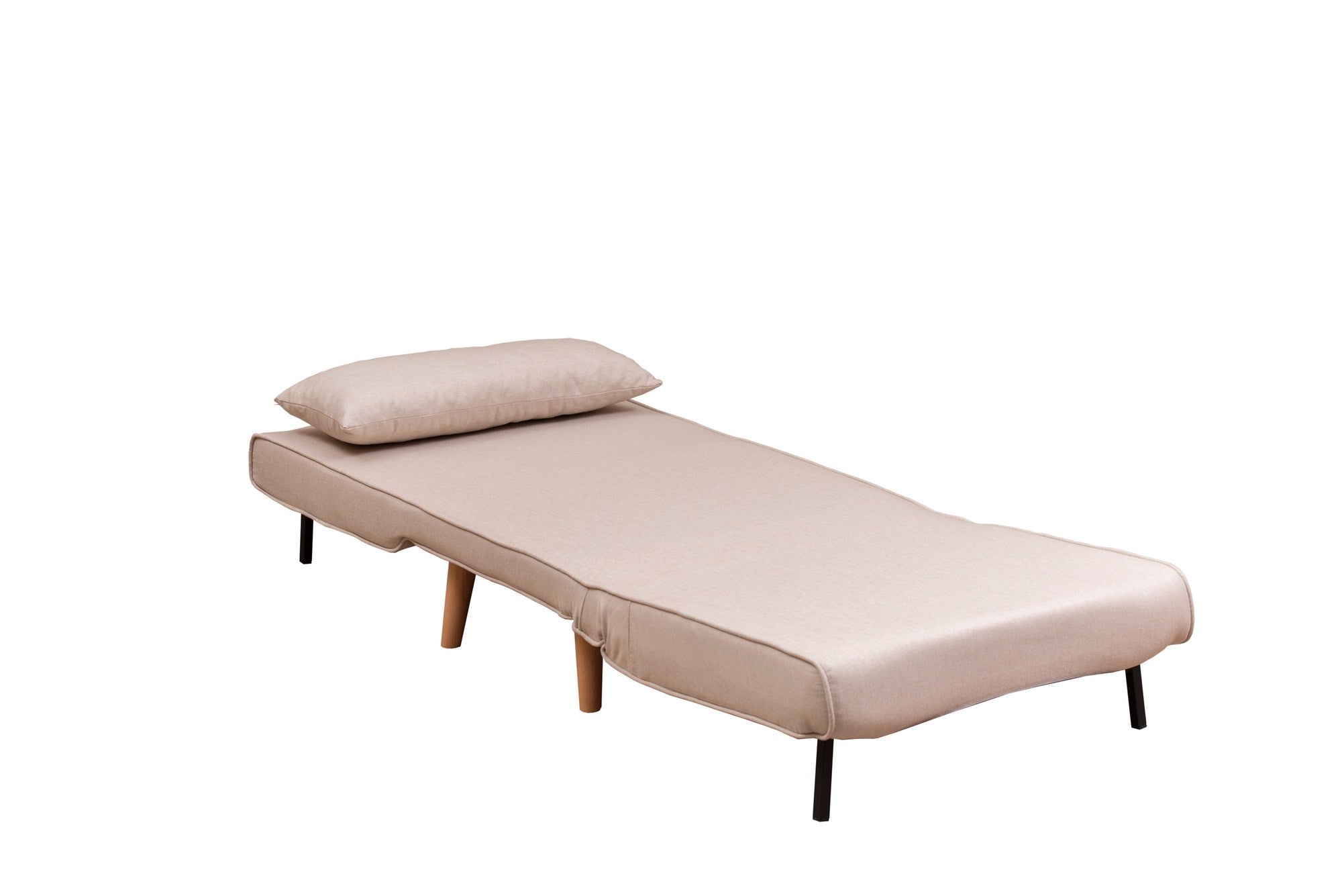 Folde Single - Cream in Sahne präsentiert im Onlineshop von KAQTU Design AG. Bettsofa ist von Atelier Del Sofa