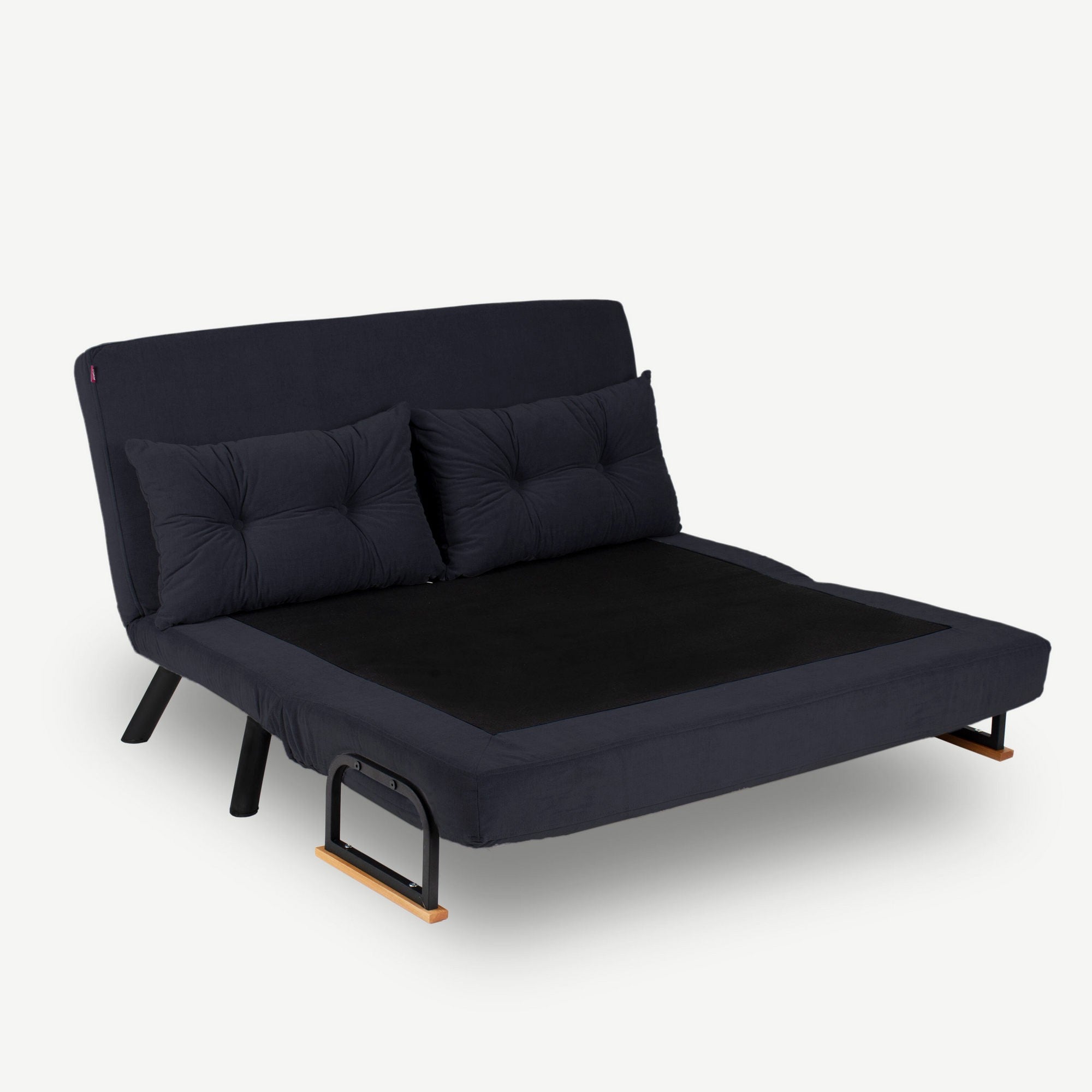 Sando 2-Seater - Black in Schwarz präsentiert im Onlineshop von KAQTU Design AG. Bettsofa ist von Atelier Del Sofa