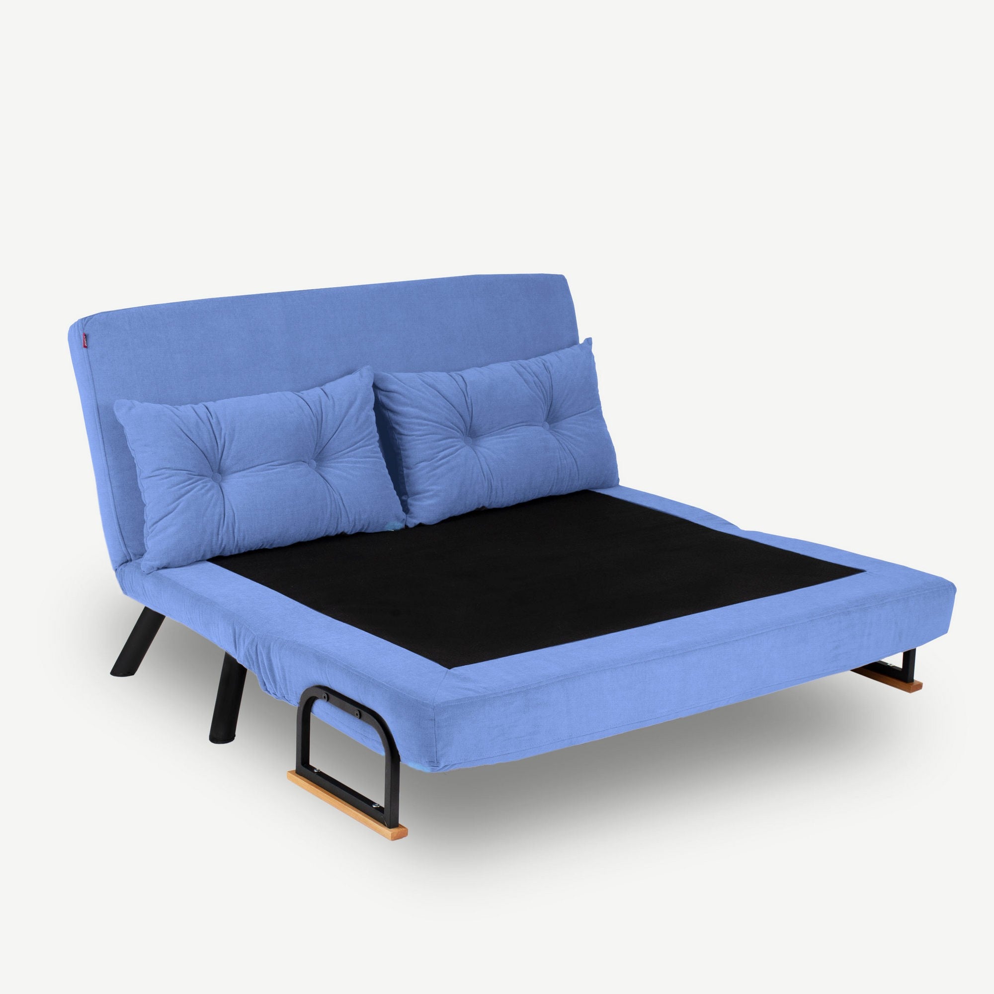 Sando 2-Seater - Blue in Blau präsentiert im Onlineshop von KAQTU Design AG. Bettsofa ist von Atelier Del Sofa