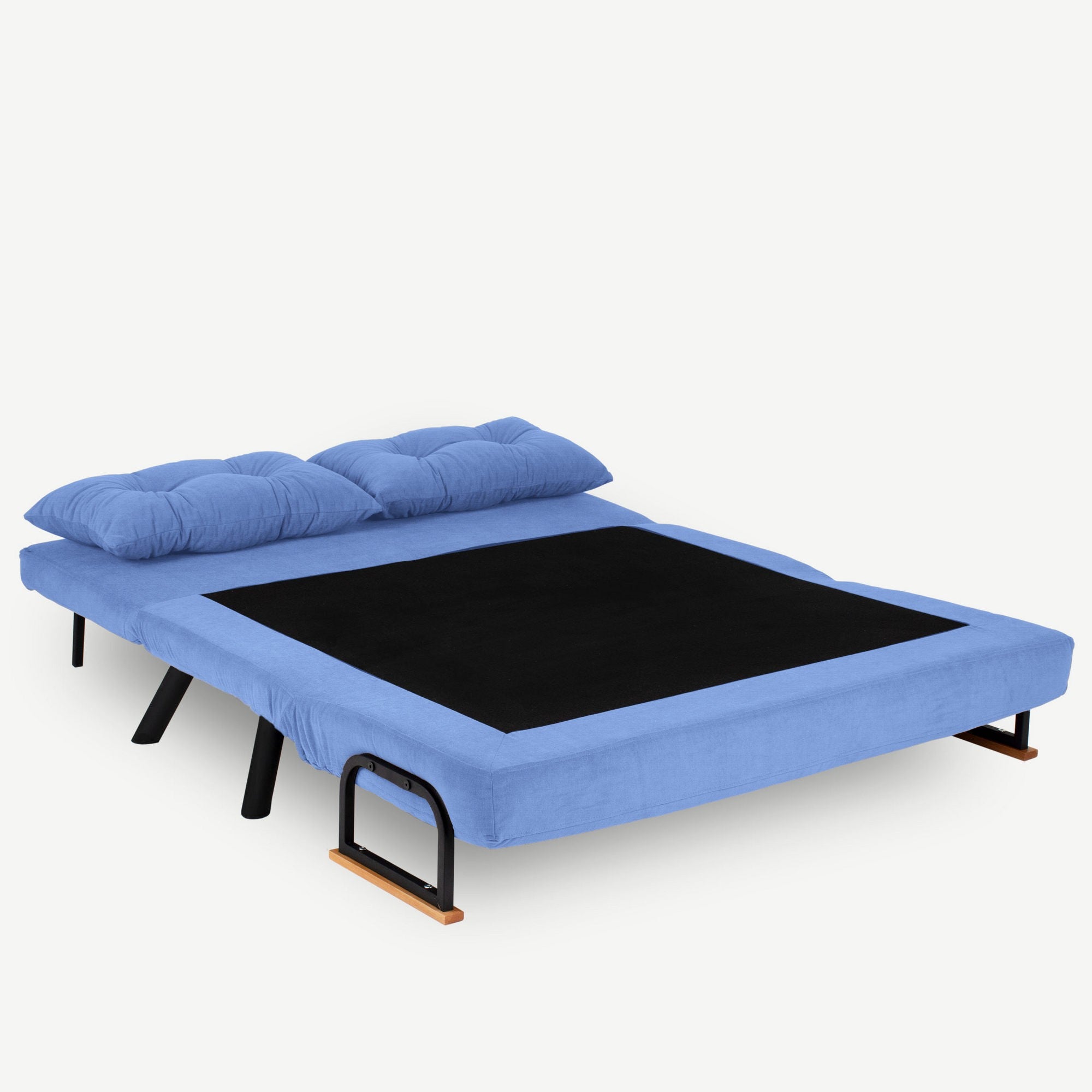 Sando 2-Seater - Blue in Blau präsentiert im Onlineshop von KAQTU Design AG. Bettsofa ist von Atelier Del Sofa