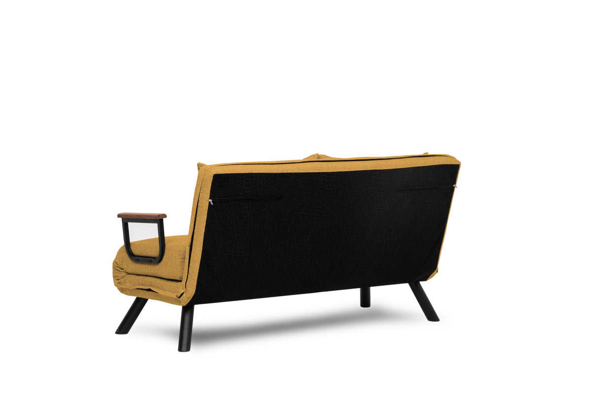 Sando 2 Bettsofa - Senf in Senf präsentiert im Onlineshop von KAQTU Design AG. Bettsofa ist von Atelier Del Sofa