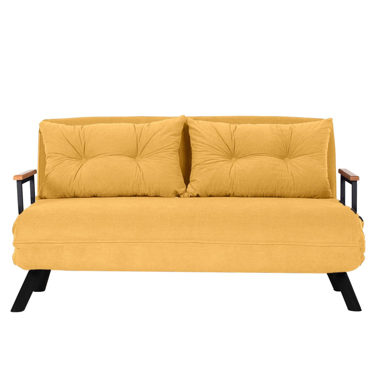 Sando 2 Bettsofa - Senf in Senf präsentiert im Onlineshop von KAQTU Design AG. Bettsofa ist von Atelier Del Sofa