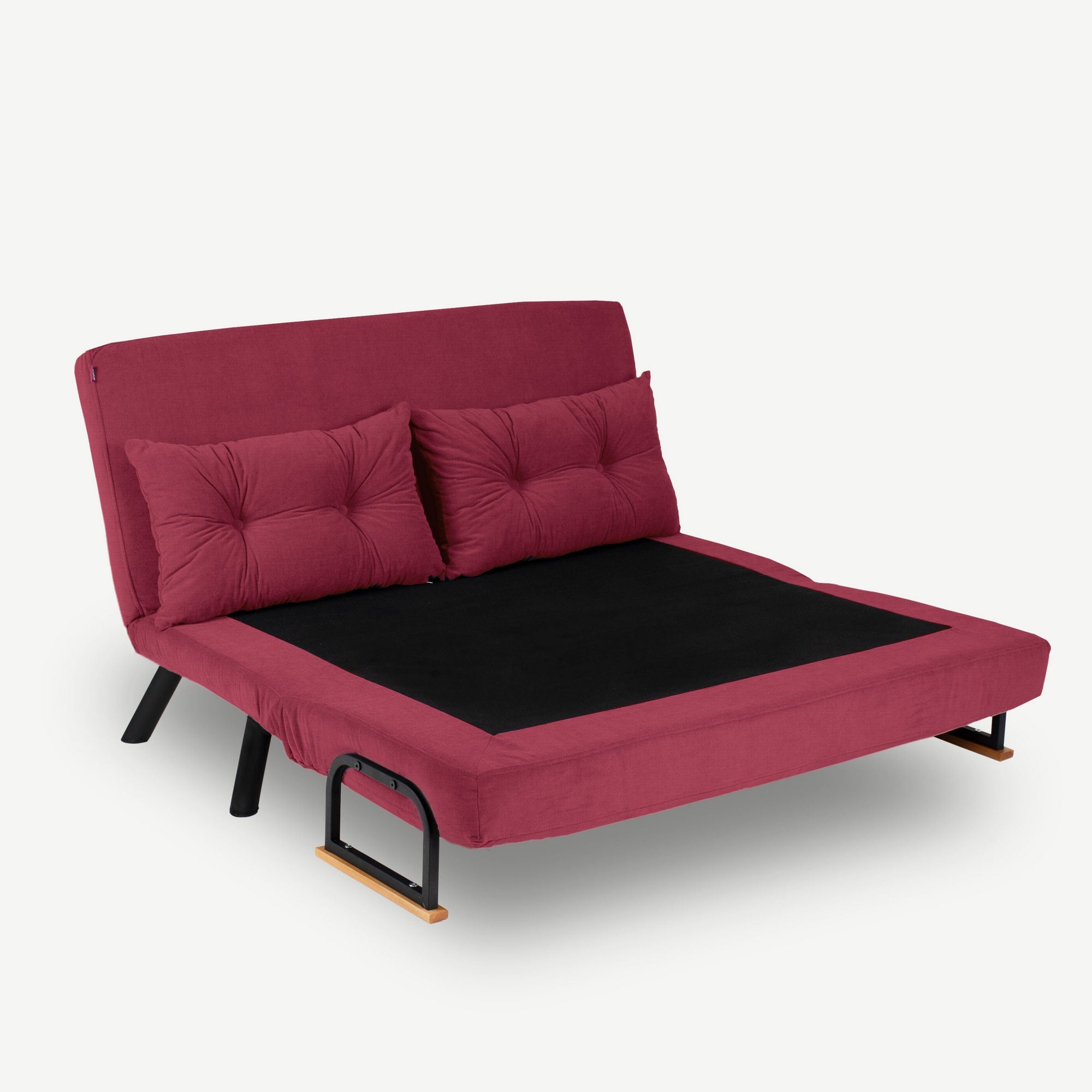 Sando 2-Seater - Maroon in Maroons präsentiert im Onlineshop von KAQTU Design AG. Bettsofa ist von Atelier Del Sofa