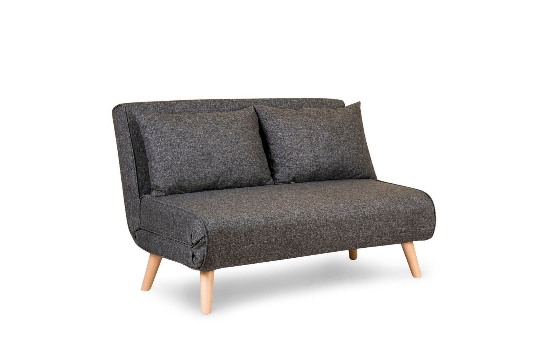 Folde 2-Seater - Dark Grey in Dunkelgrau präsentiert im Onlineshop von KAQTU Design AG. Bettsofa ist von Atelier Del Sofa