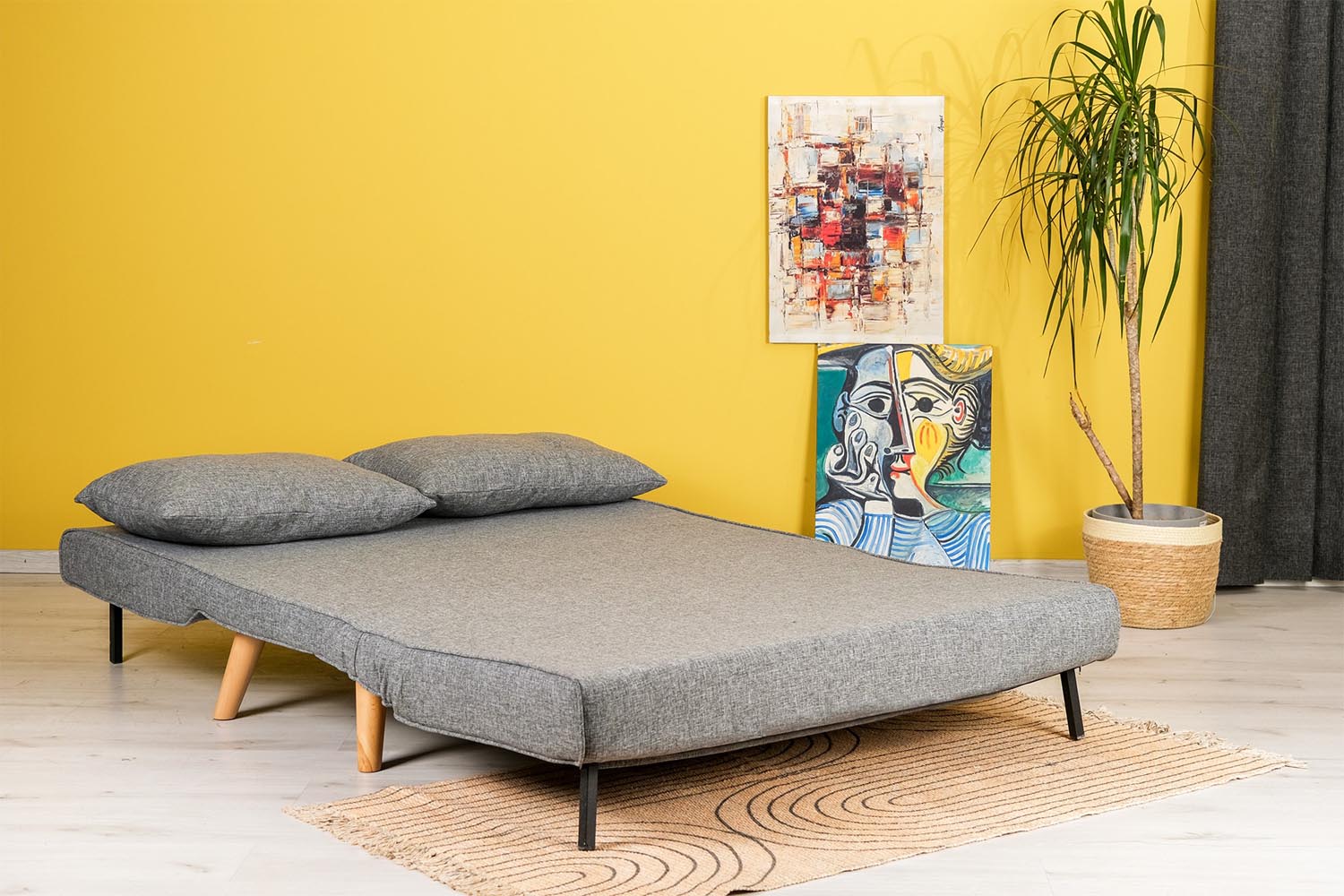 Folde 2-Seater - Light Grey in Hellgrau präsentiert im Onlineshop von KAQTU Design AG. Bettsofa ist von Atelier Del Sofa