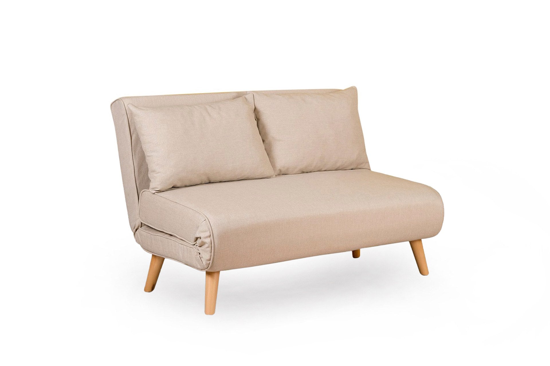 Folde 2-Seater - Cream in Sahne präsentiert im Onlineshop von KAQTU Design AG. Bettsofa ist von Atelier Del Sofa