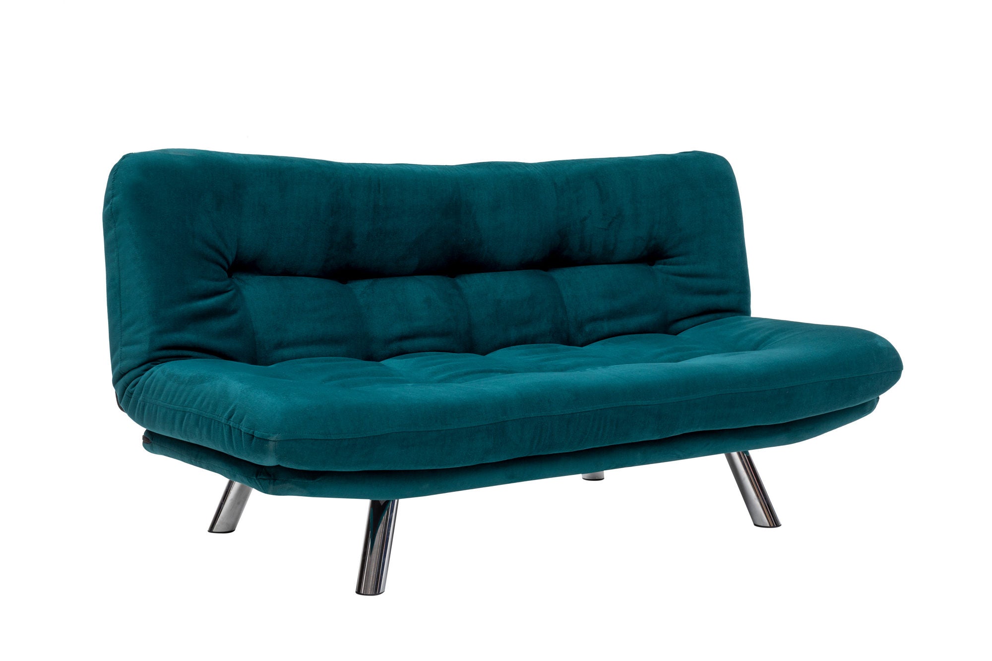 Misa Small Sofabed - Petrol Green in Petrolgrün präsentiert im Onlineshop von KAQTU Design AG. Bettsofa ist von Atelier Del Sofa