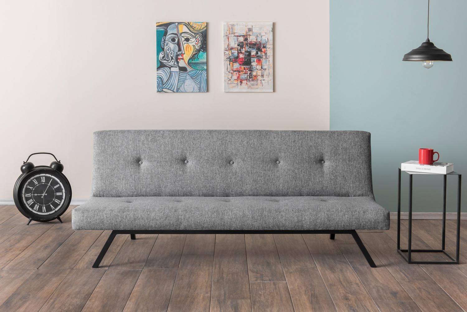 Zola - Light Grey in Hellgrau präsentiert im Onlineshop von KAQTU Design AG. Bettsofa ist von Atelier Del Sofa