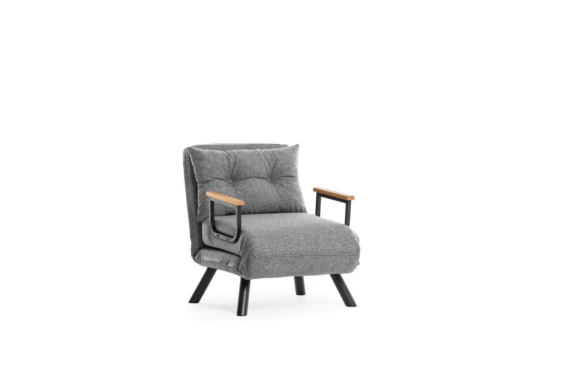 Sando Single - Light Grey in Hellgrau präsentiert im Onlineshop von KAQTU Design AG. Bettsofa ist von Atelier Del Sofa