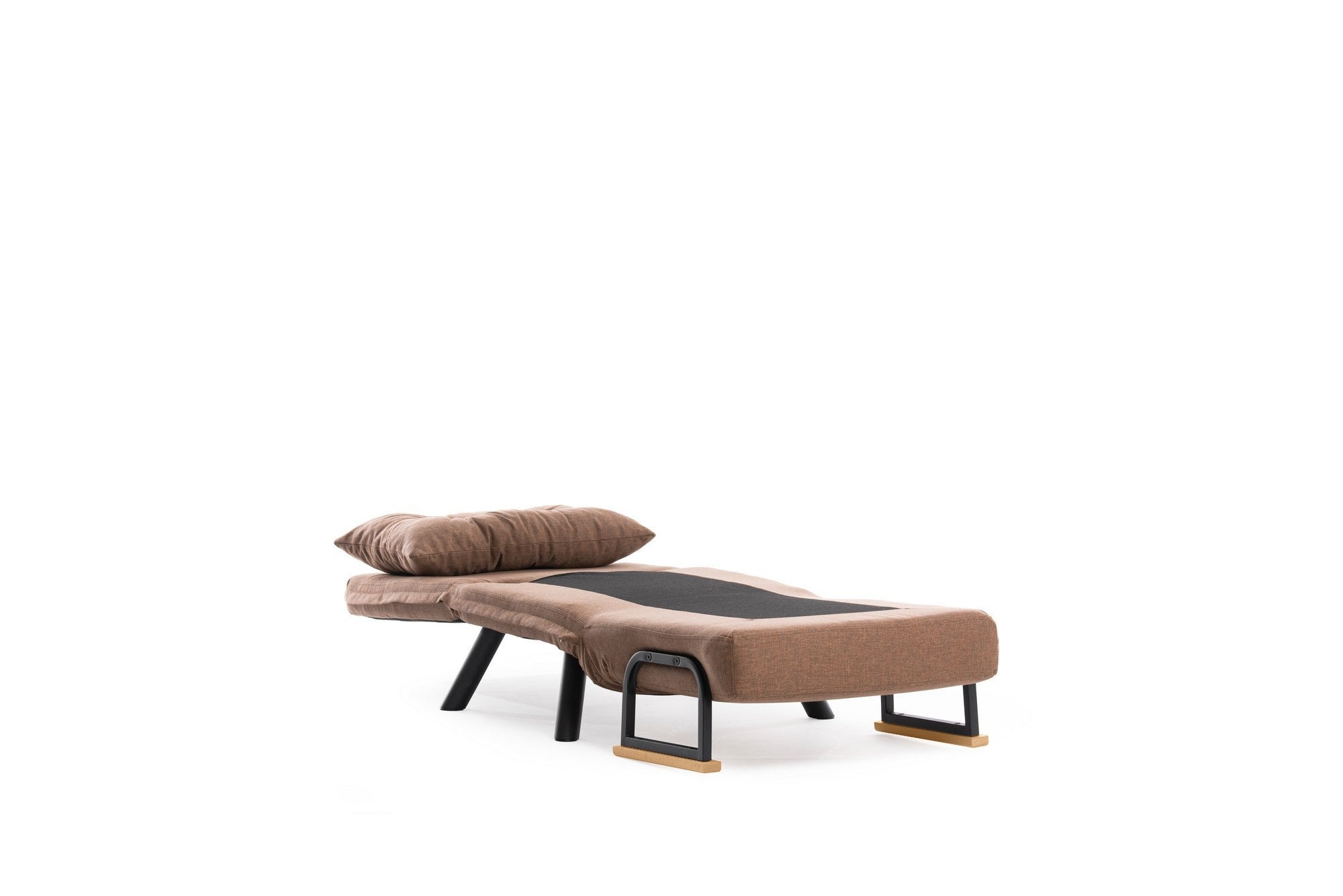 Sando Single - Light Brown in Hellbraun präsentiert im Onlineshop von KAQTU Design AG. Bettsofa ist von Atelier Del Sofa