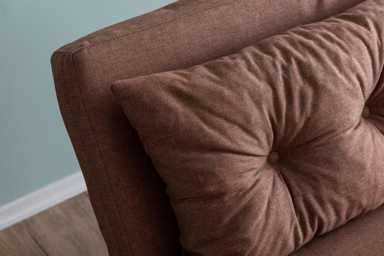 Sando 2-Seater - Light Brown in Hellbraun präsentiert im Onlineshop von KAQTU Design AG. Bettsofa ist von Atelier Del Sofa