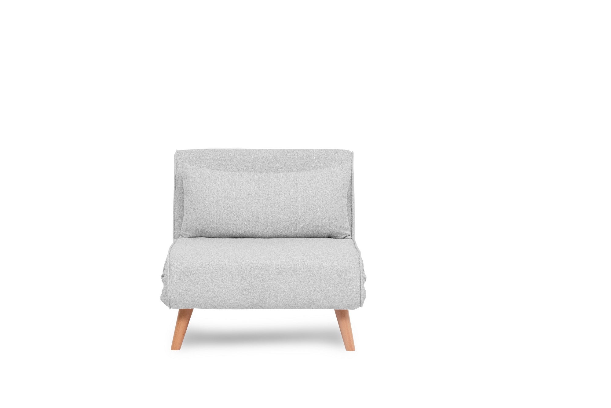 Folde Single - Teddy Fabric - Grey in Grau präsentiert im Onlineshop von KAQTU Design AG. Bettsofa ist von Atelier Del Sofa