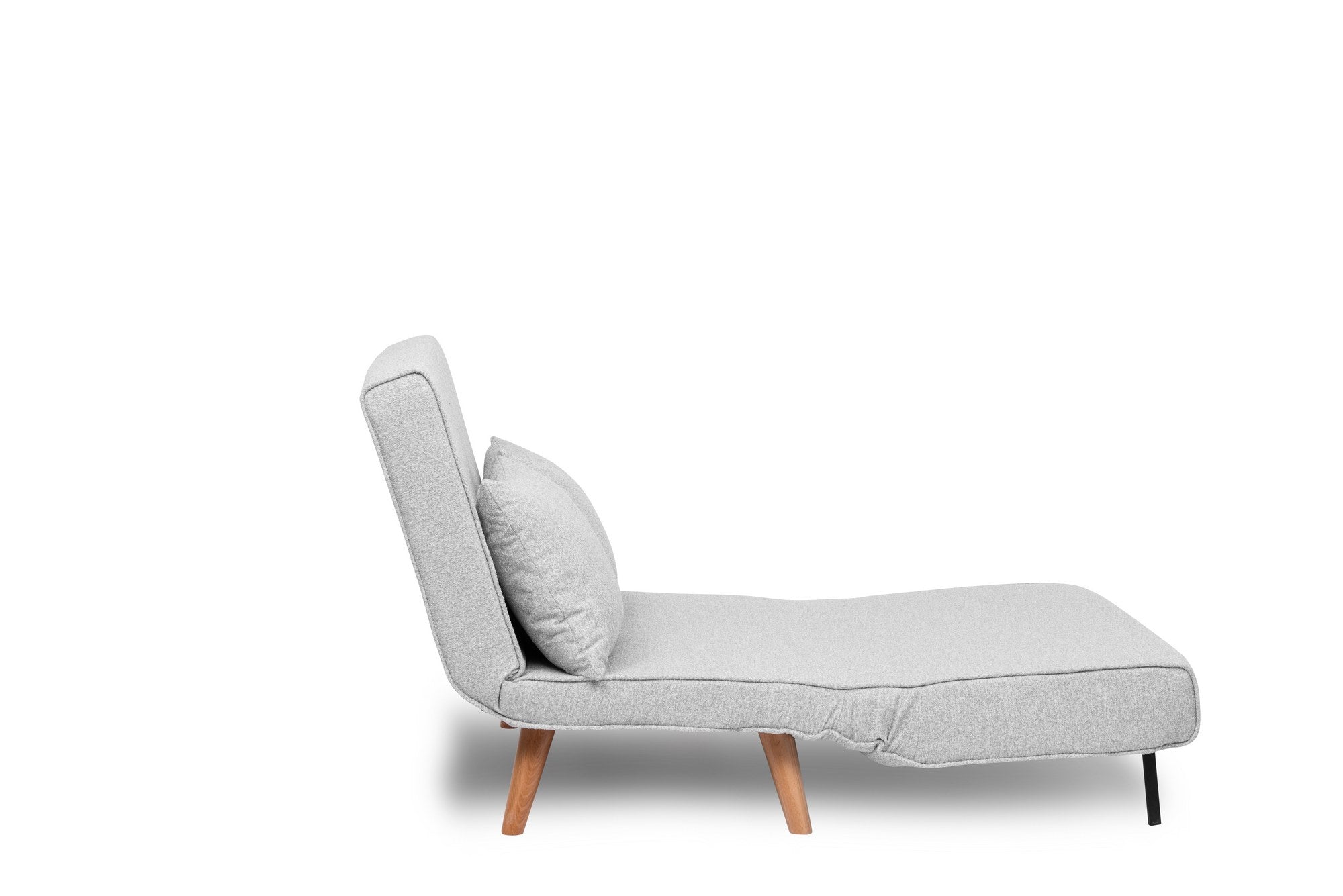 Folde 2-Seater - Teddy Fabric - Grey in Grau präsentiert im Onlineshop von KAQTU Design AG. Bettsofa ist von Atelier Del Sofa