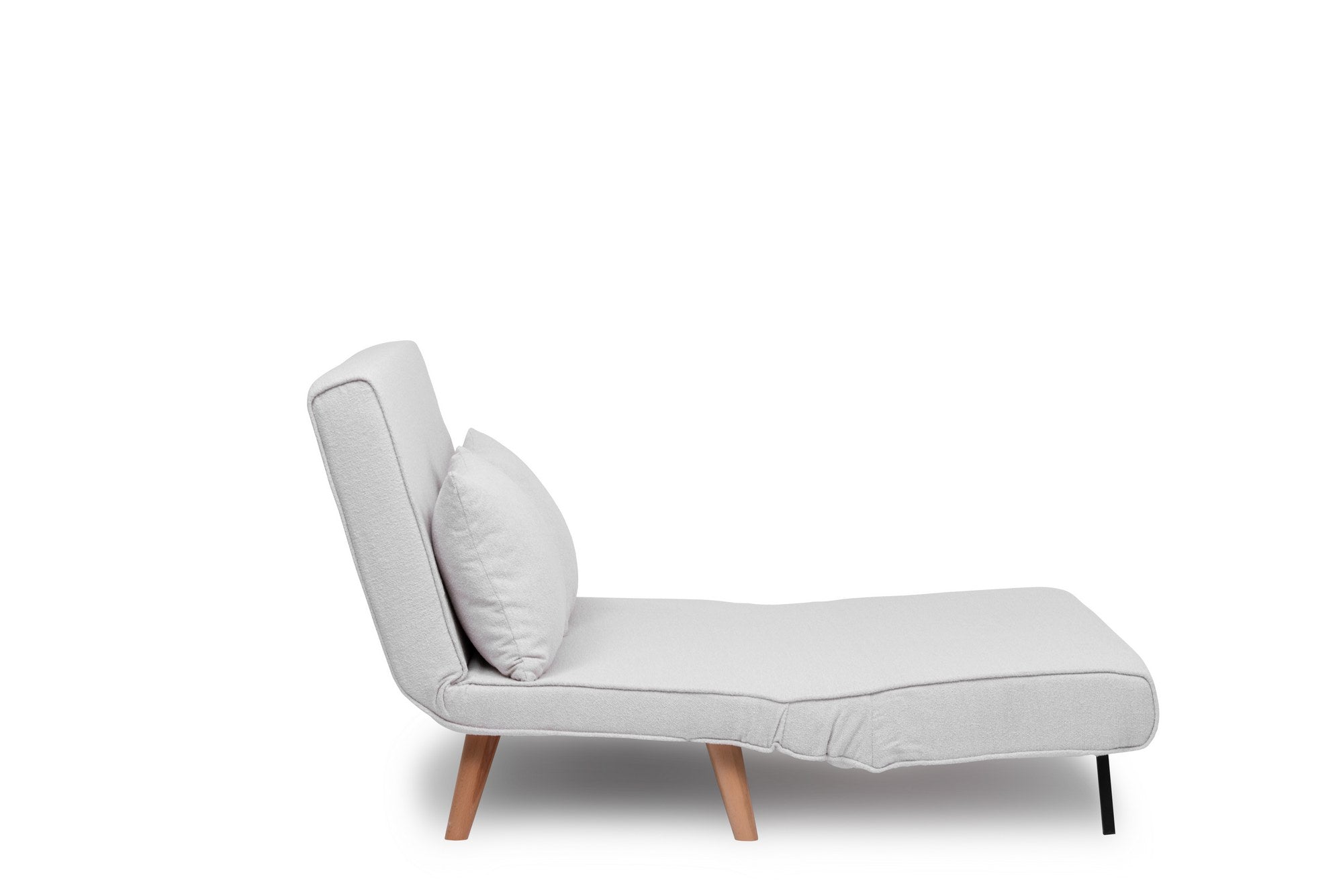 Folde 2-Seater - Teddy Fabric - White in Weiss präsentiert im Onlineshop von KAQTU Design AG. Bettsofa ist von Atelier Del Sofa