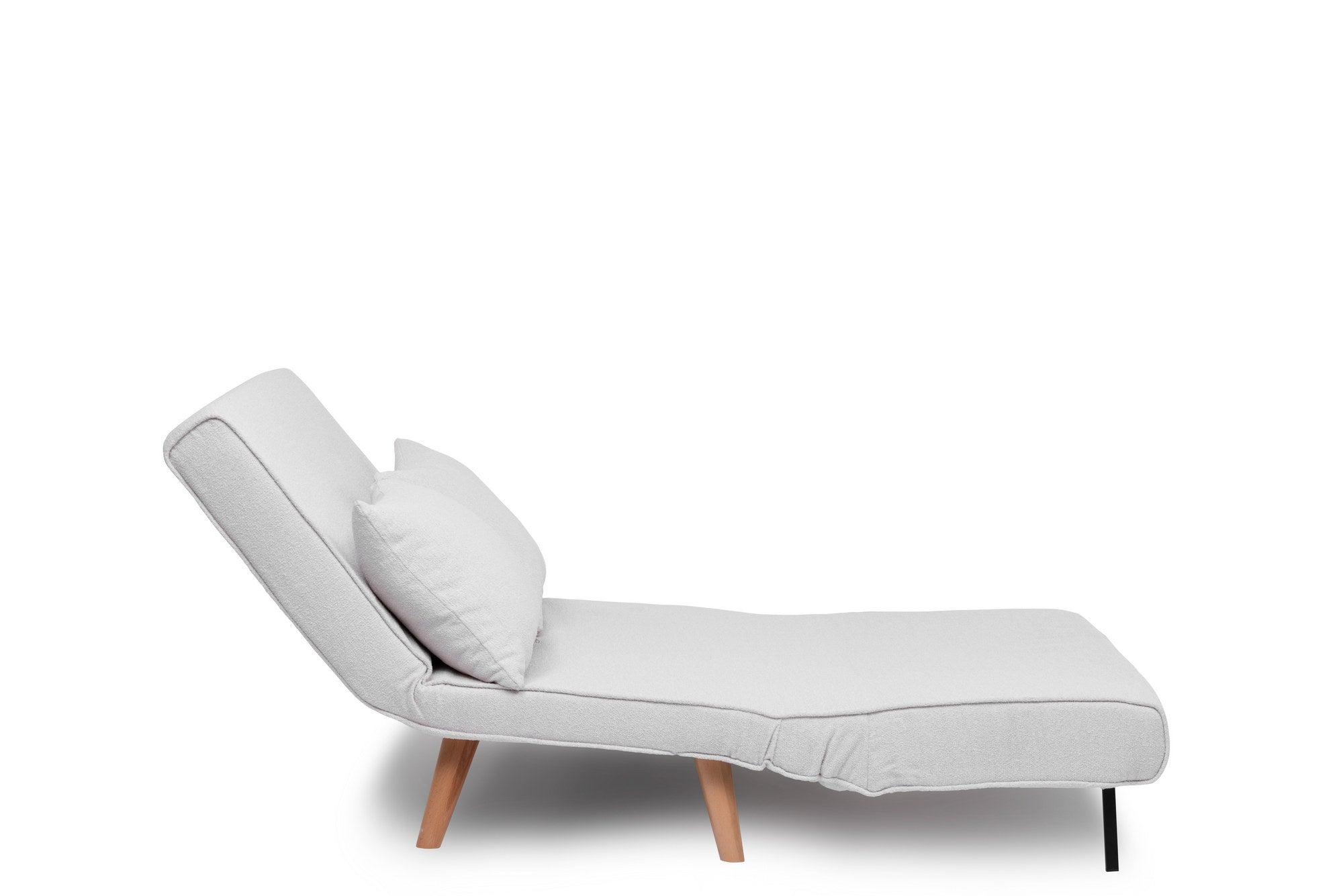 Folde 2-Seater - Teddy Fabric - White in Weiss präsentiert im Onlineshop von KAQTU Design AG. Bettsofa ist von Atelier Del Sofa